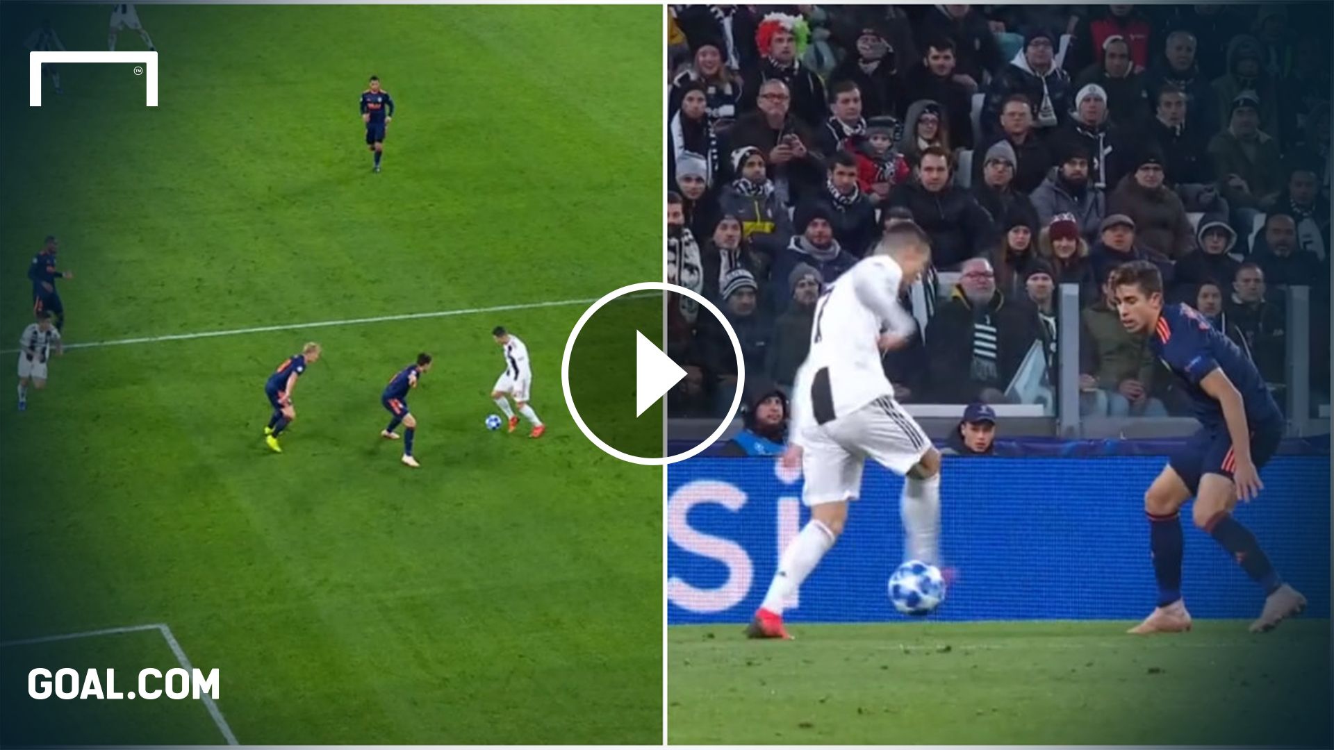 GFX Ronaldo Assist Juve Valencia