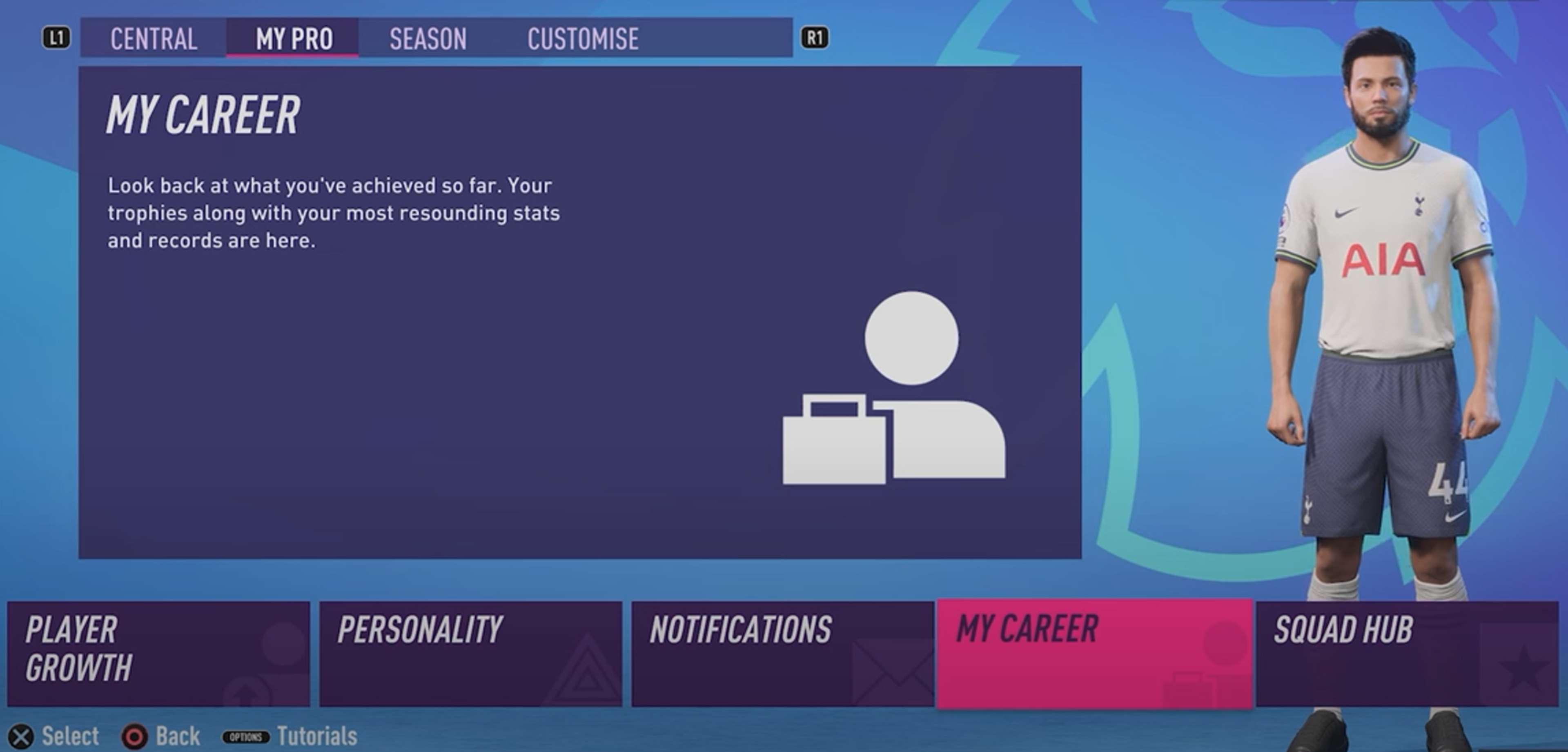 FIFA 23 career mode menu