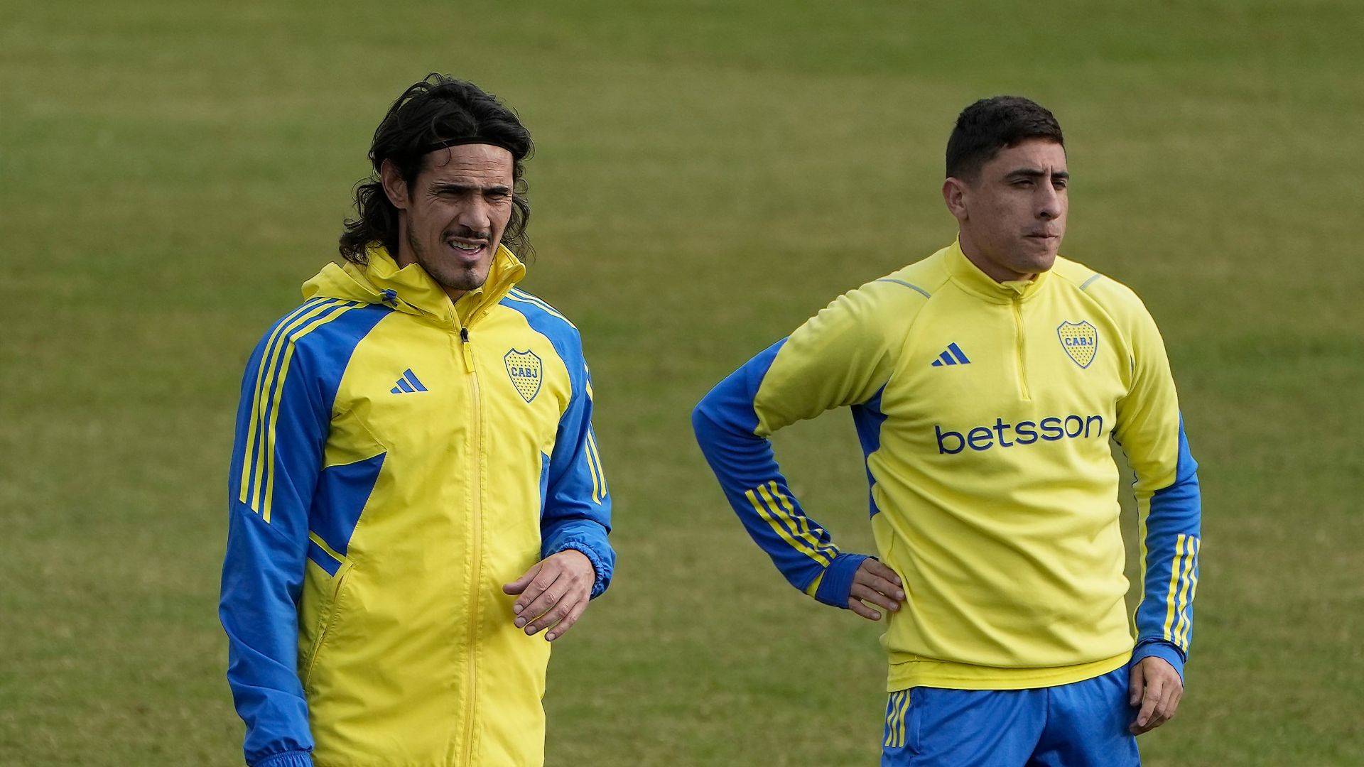 edinson cavani miguel merentiel boca entrenamiento