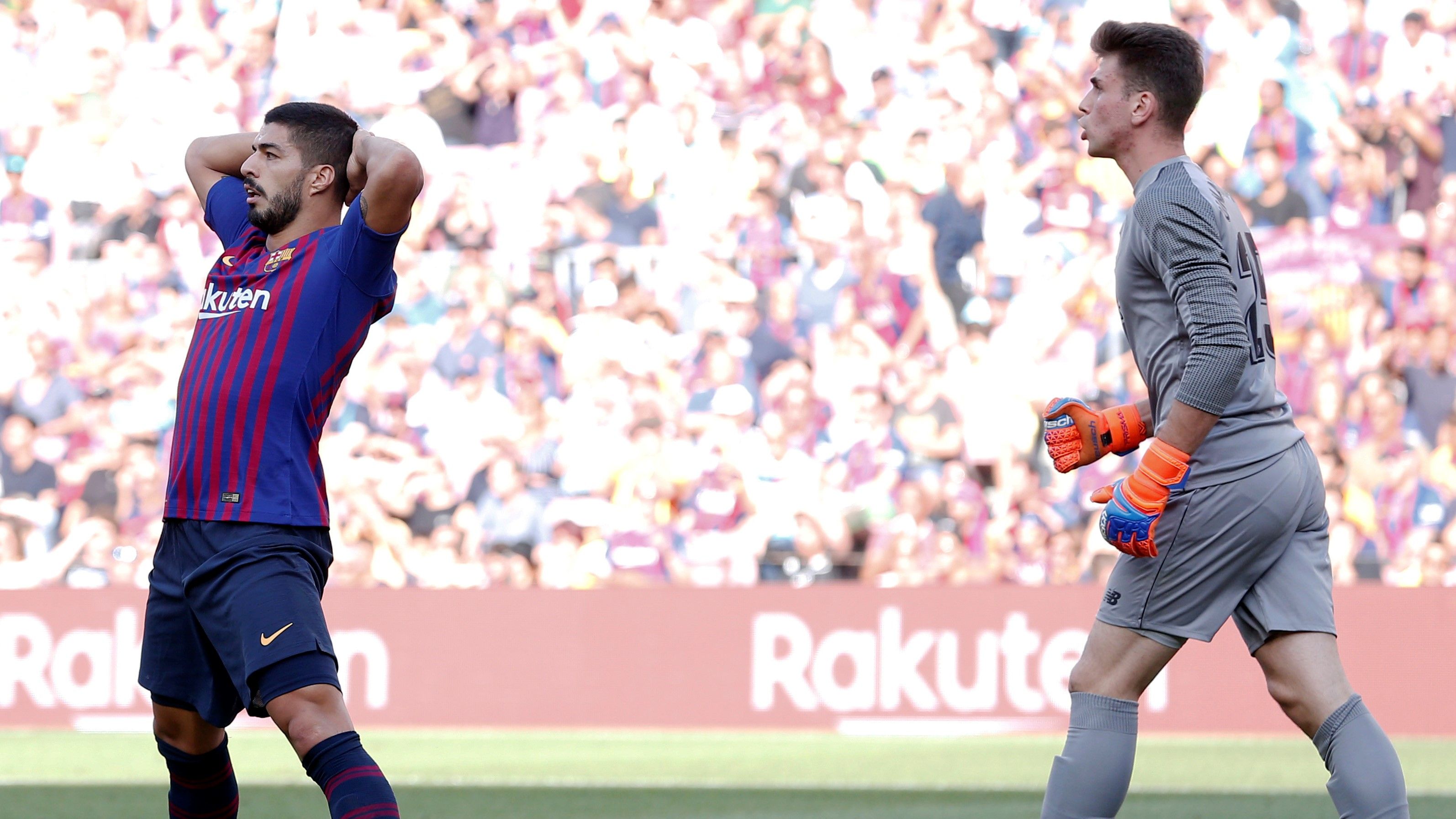 Luis Suarez Unai Simon Barcelona Athletic LaLiga 29092018