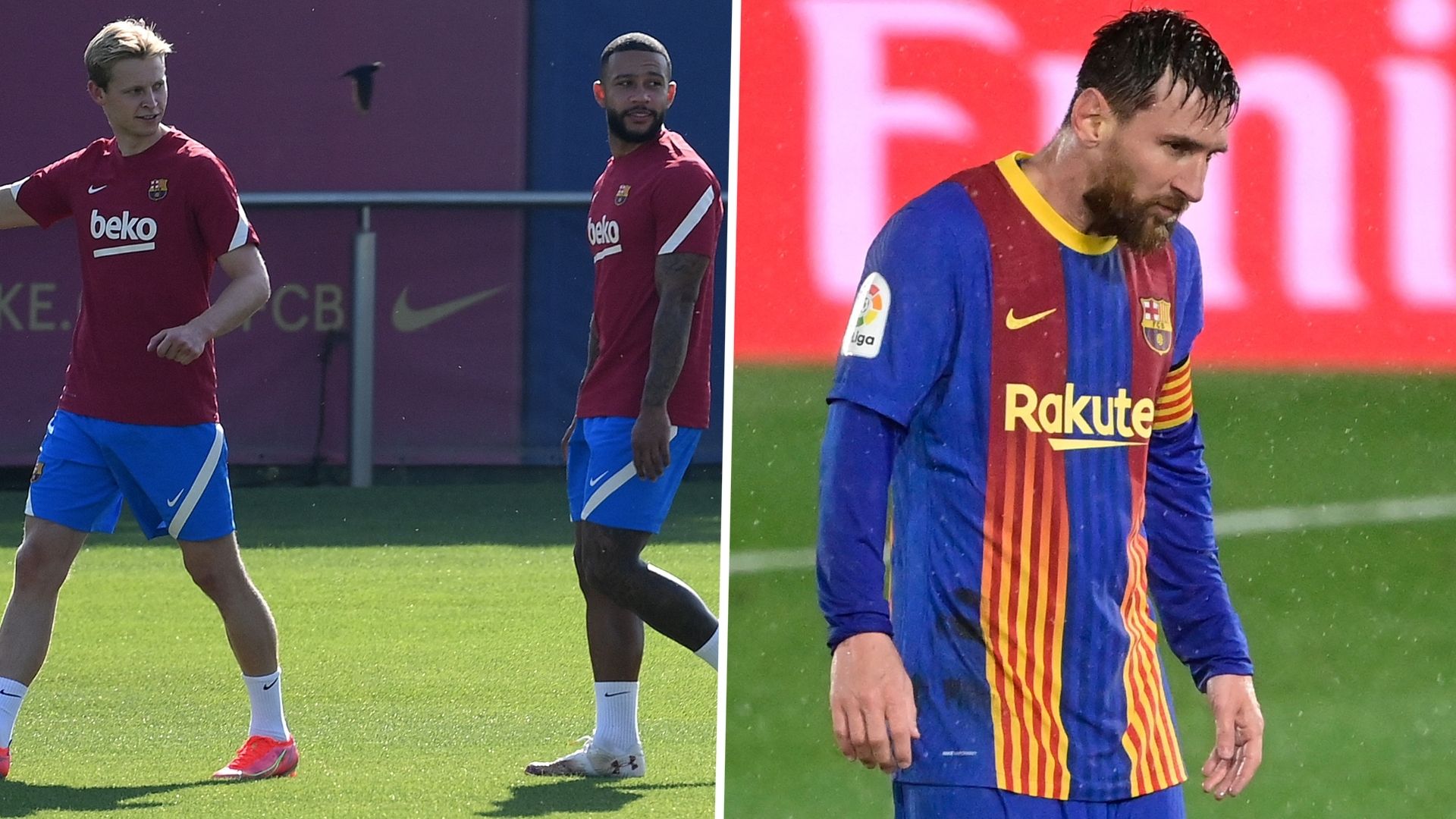 Messi, De Jong, Depay