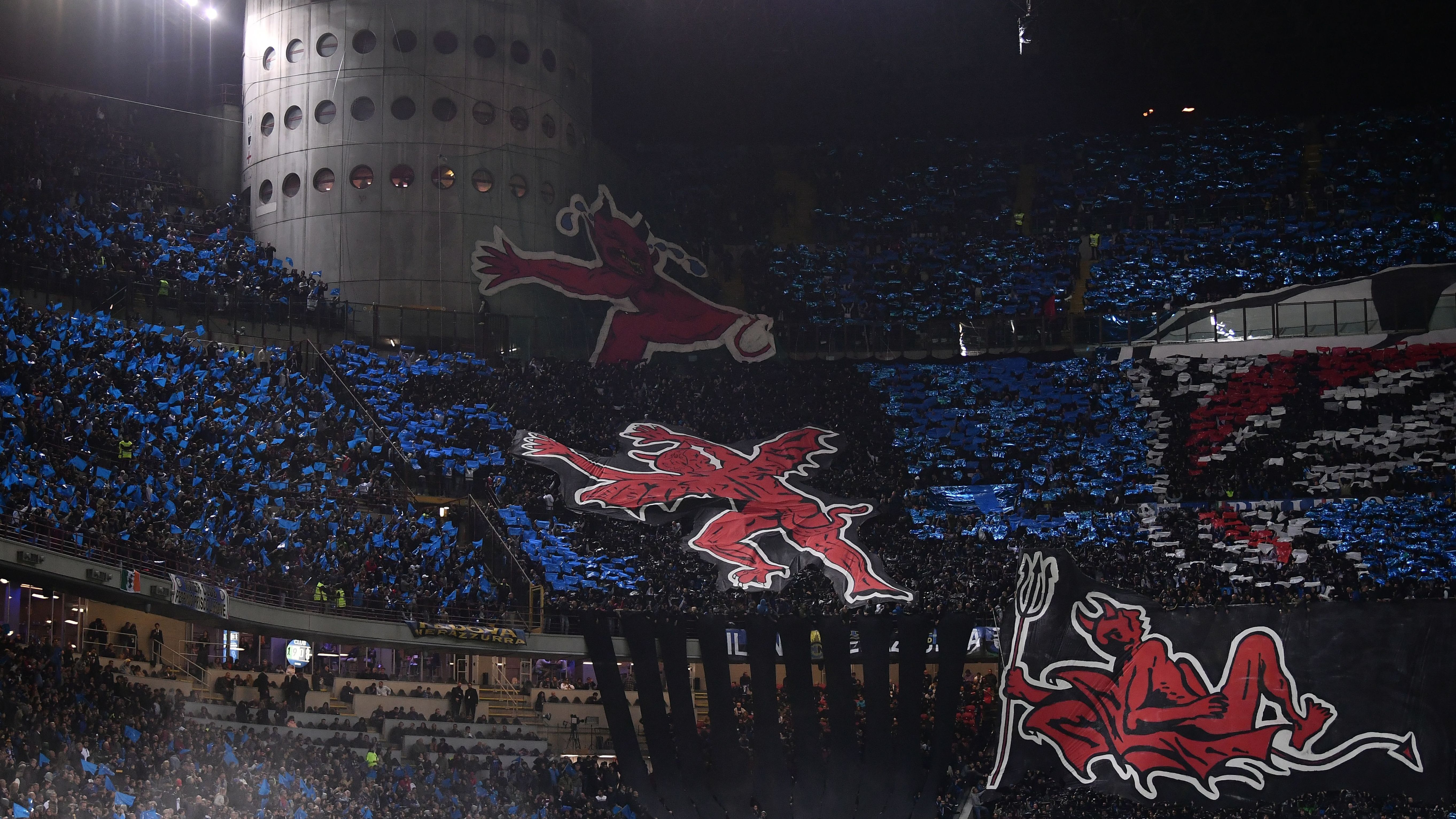 Inter Milan derby fans