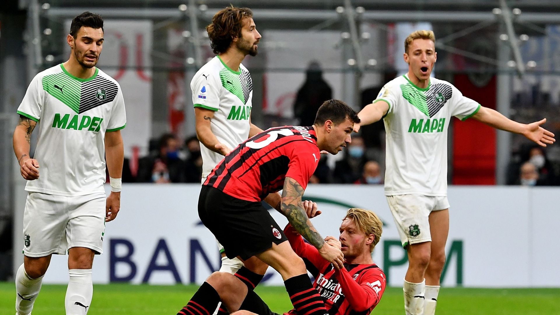 Kjaer Romagnoli Milan Sassuolo