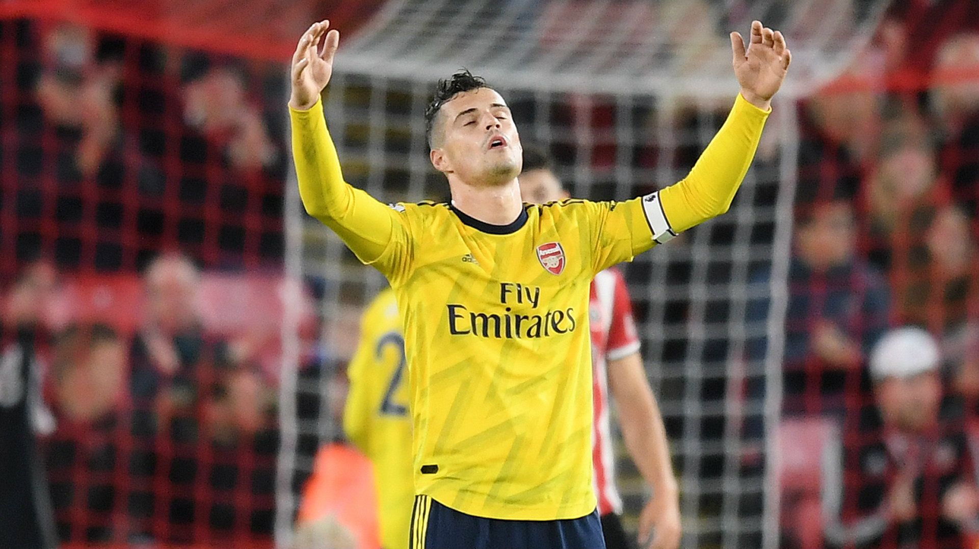 Granit Xhaka Sheffield United vs Arsenal 2019-20