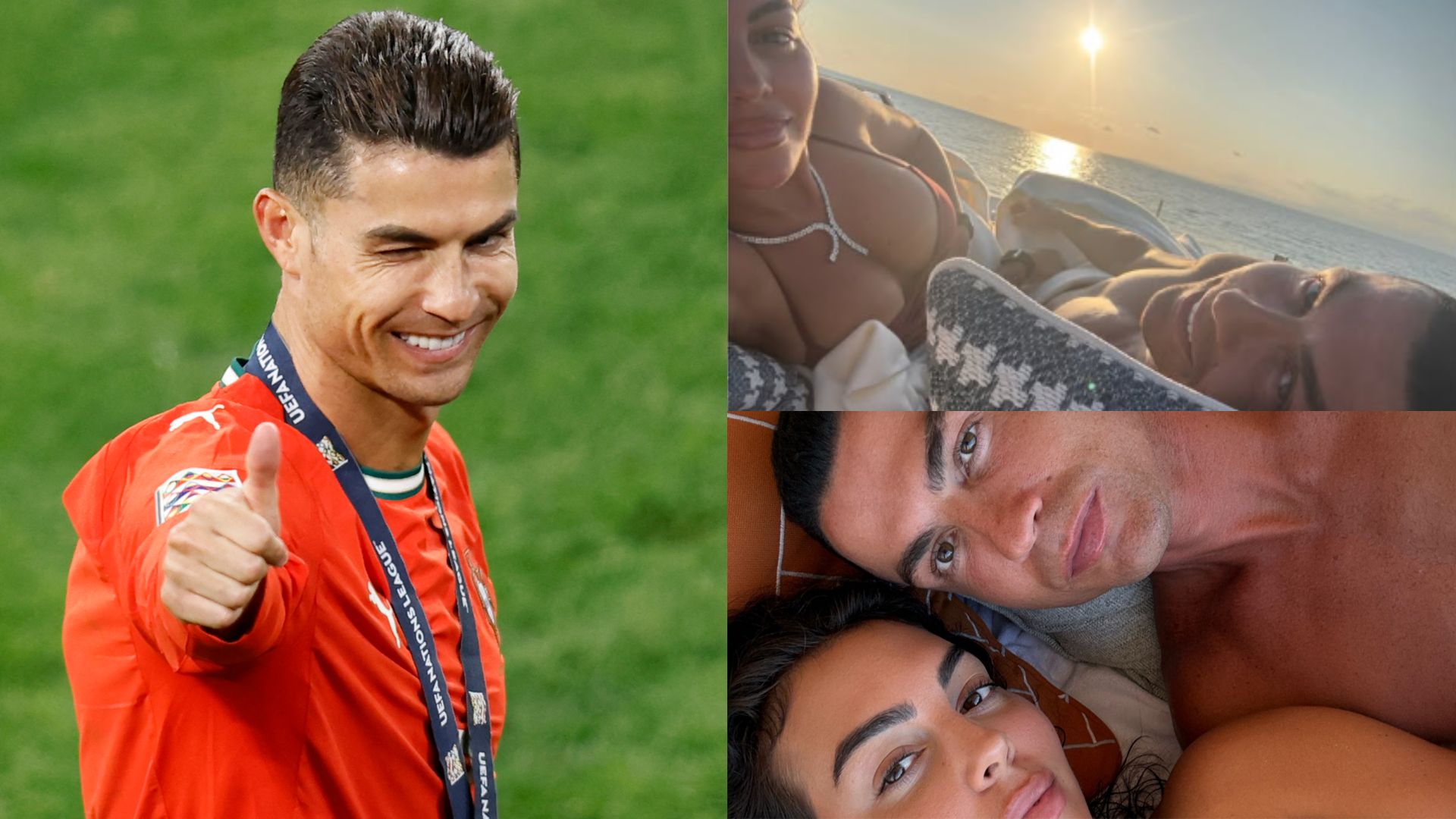 Cristiano Ronaldo beach holiday Georgina Rodriguez 2025