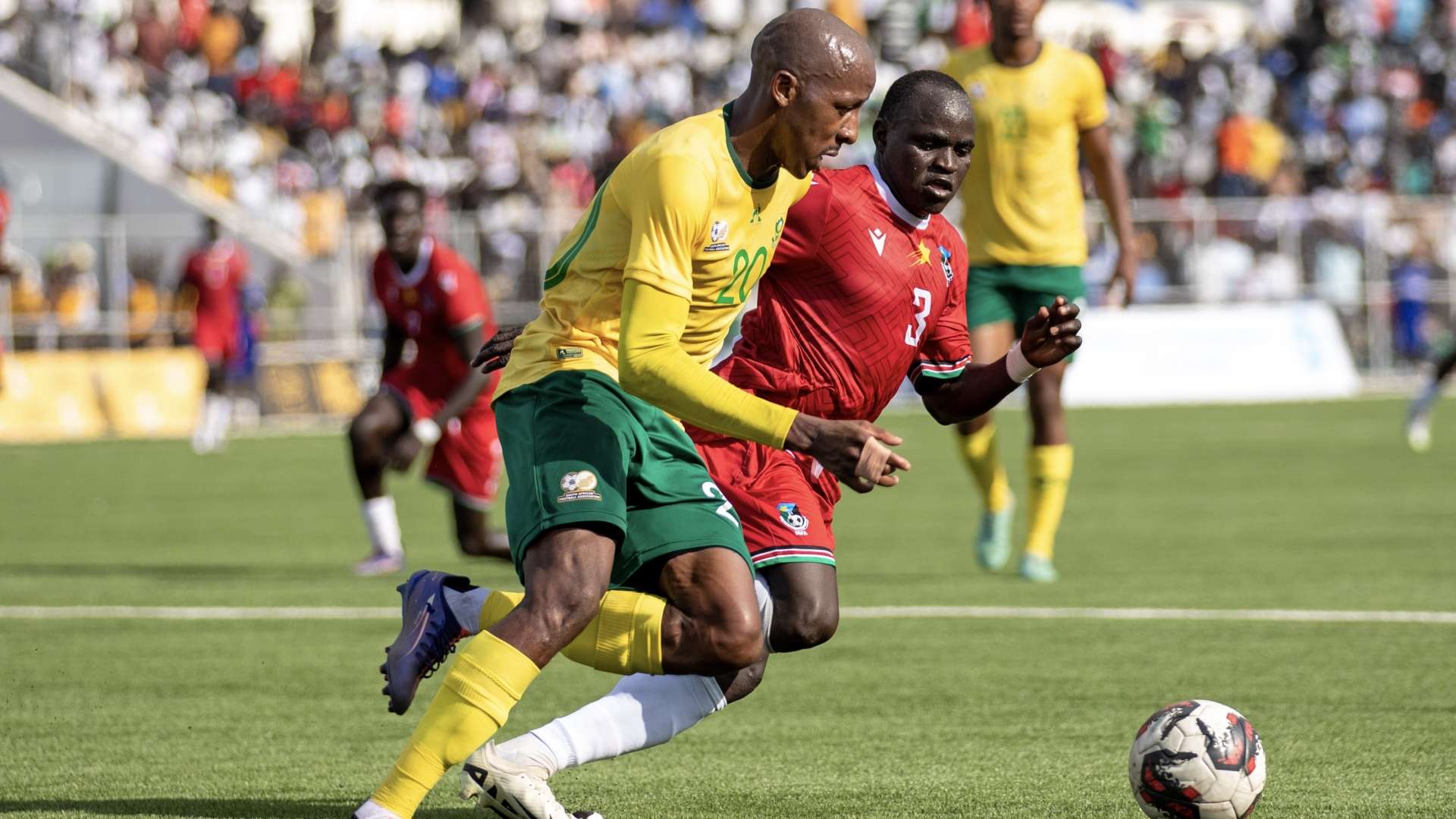 Khuliso Mudau and Okocha Rashid, Bafana vs South Sudan