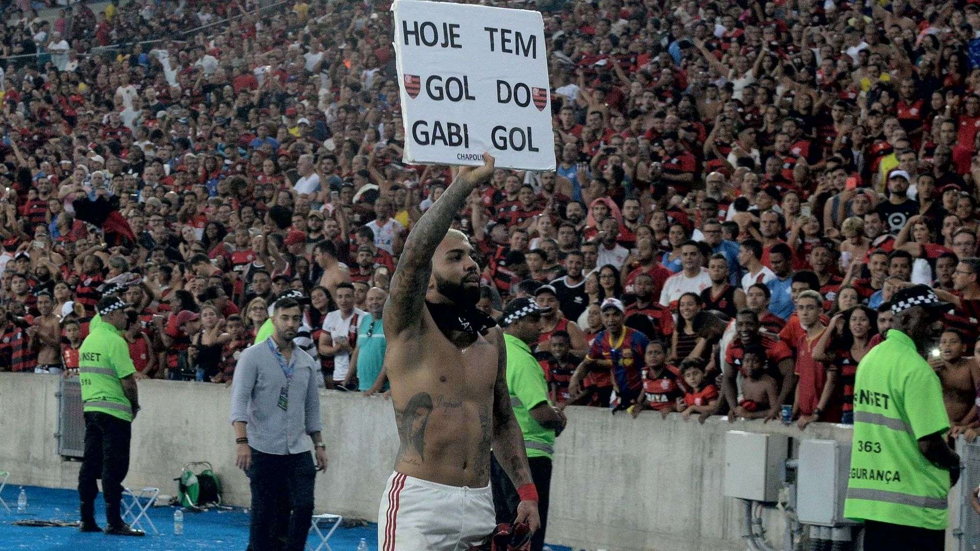 Gabigol placa Flamengo Fluminense Carioca semifinal 06042019