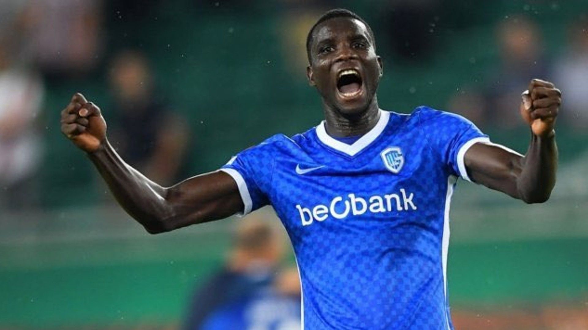 KRC Genk striker Paul Onuachu of Nigeria.