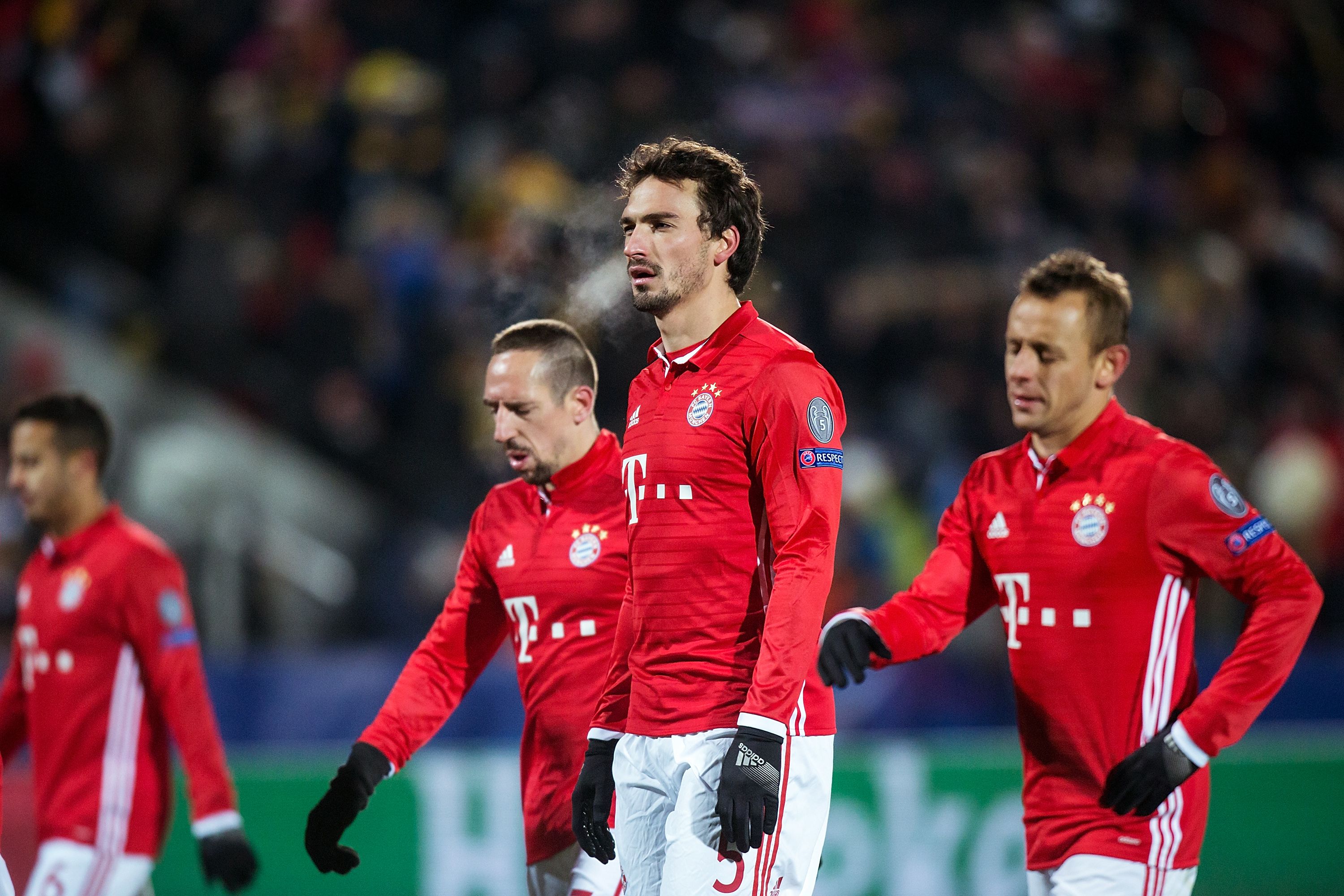 Franck Ribery, Mats Hummels and Rafinha Bayern Munchen