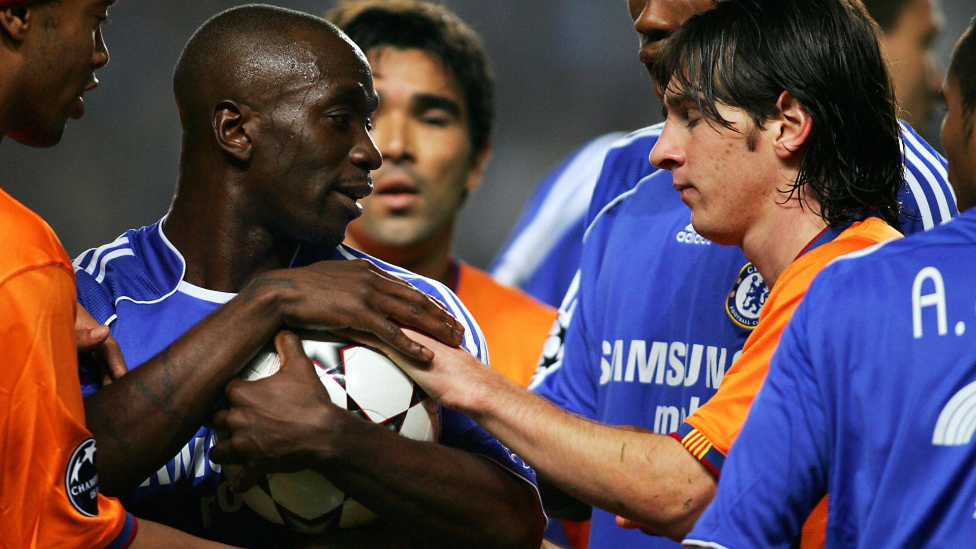 Claude Makelele Lionel Messi Barcelona PSG