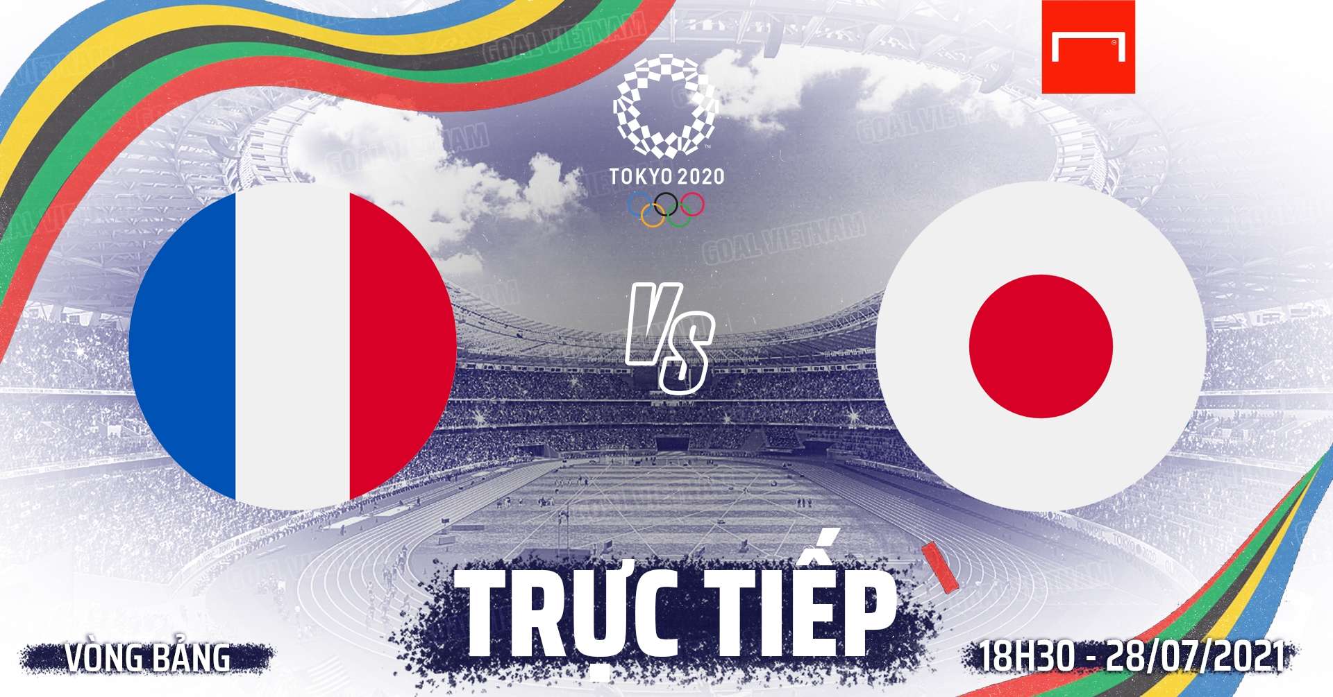 Live France vs Japan Olympic 2020 GFX