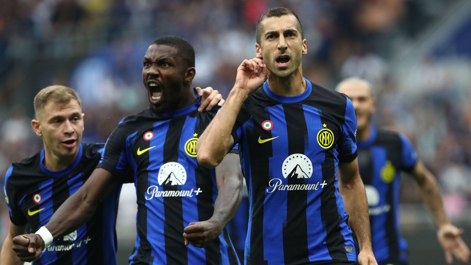 Inter Mailand Marcus Thuram Henrikh Mkhitaryan