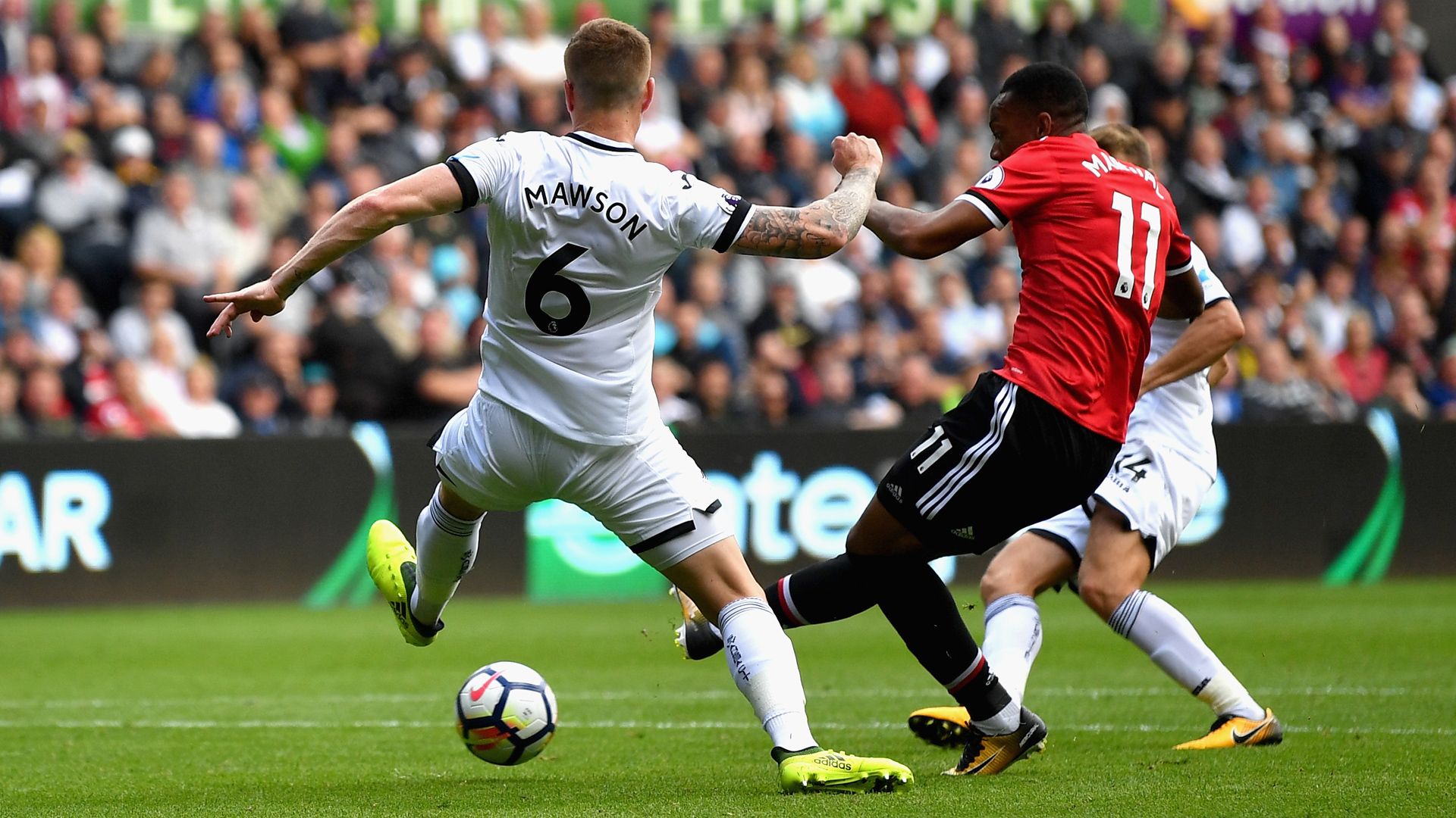 Swansea City Manchester United Mawson Martial 23102017