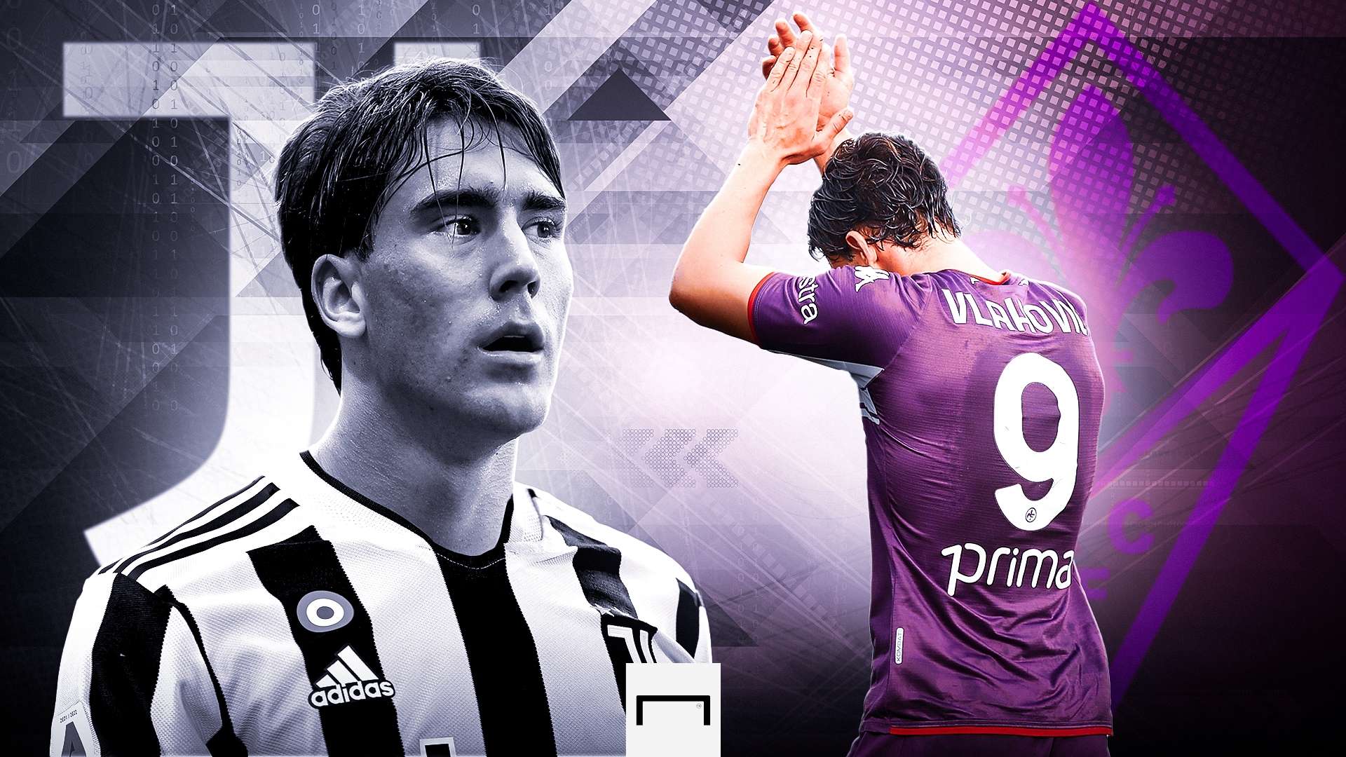 Vlahovic Juventus Fiorentina GFX