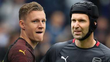 Bernd Leno Petr Cech Arsenal 2018-19