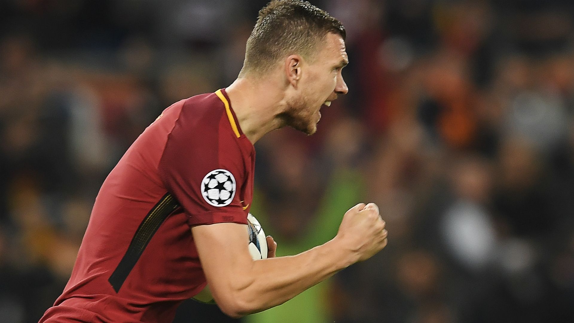 Dzeko Roma Barcelona Champions League