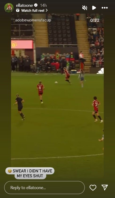 Ella Toone Instagram story 