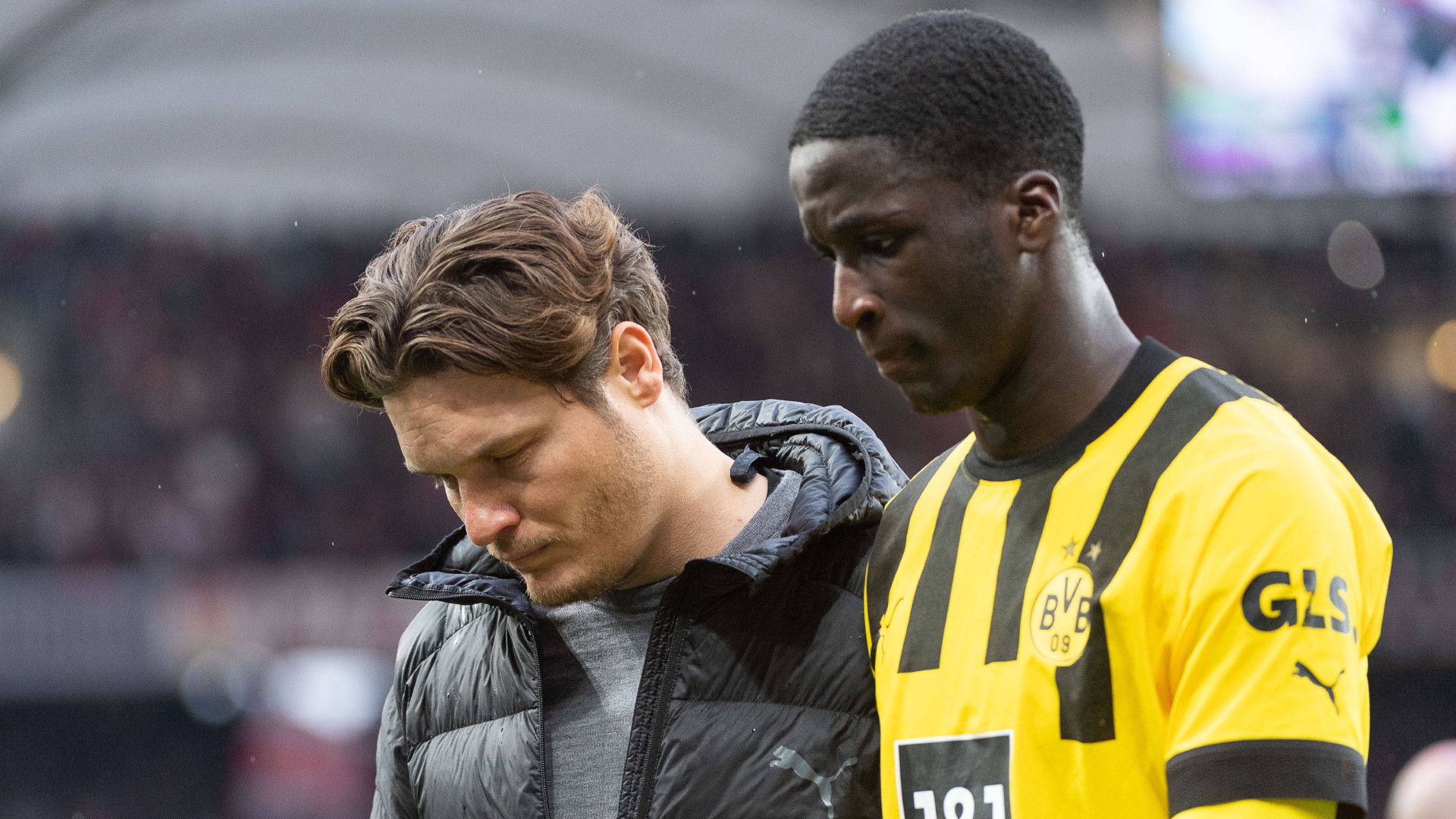 GERMANY ONLY: EDIN TERZIC SOUMAILA COULIBALY BORUSSIA DORTMUND BUNDESLIGA 15042023
