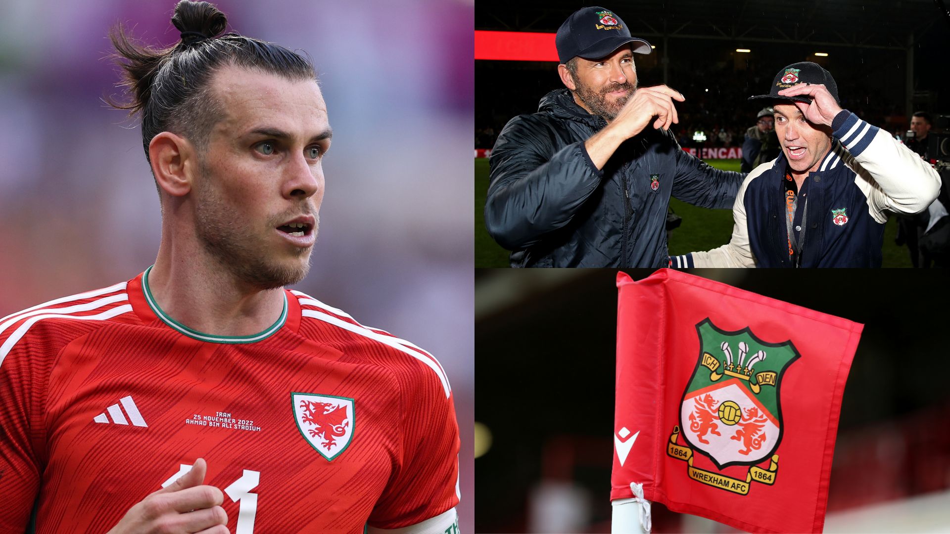 Gareth Bale Ryan Reynolds Rob McElhenney Wrexham