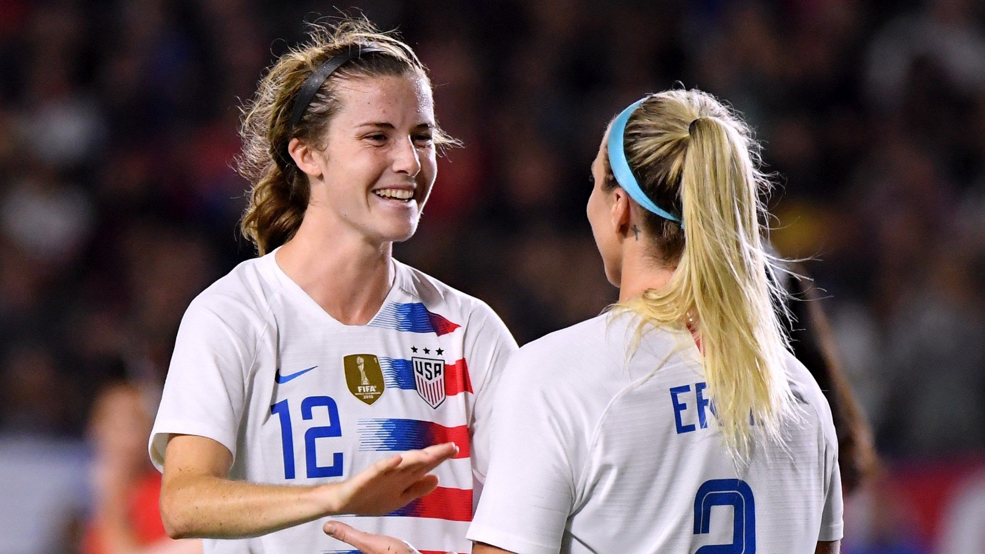 Tierna Davidson Julie Ertz USWNT 2018