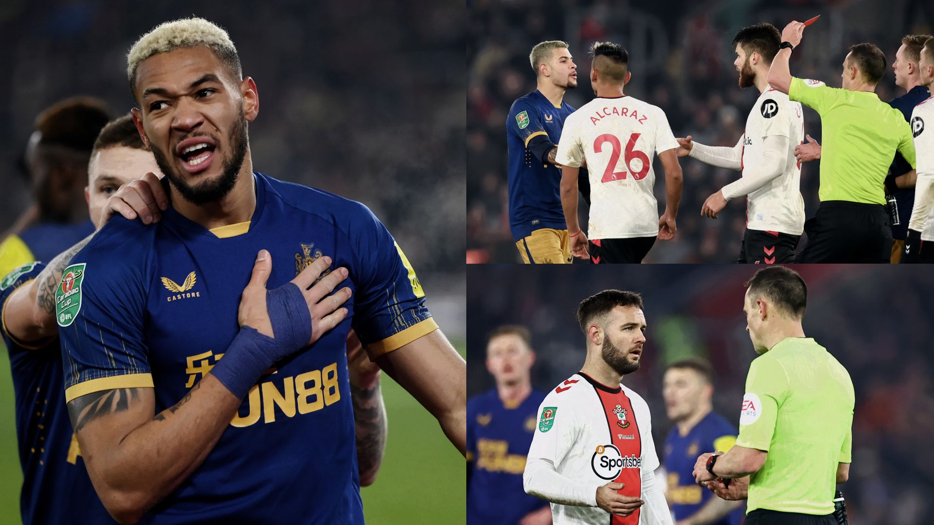 Southampton Newcastle split 