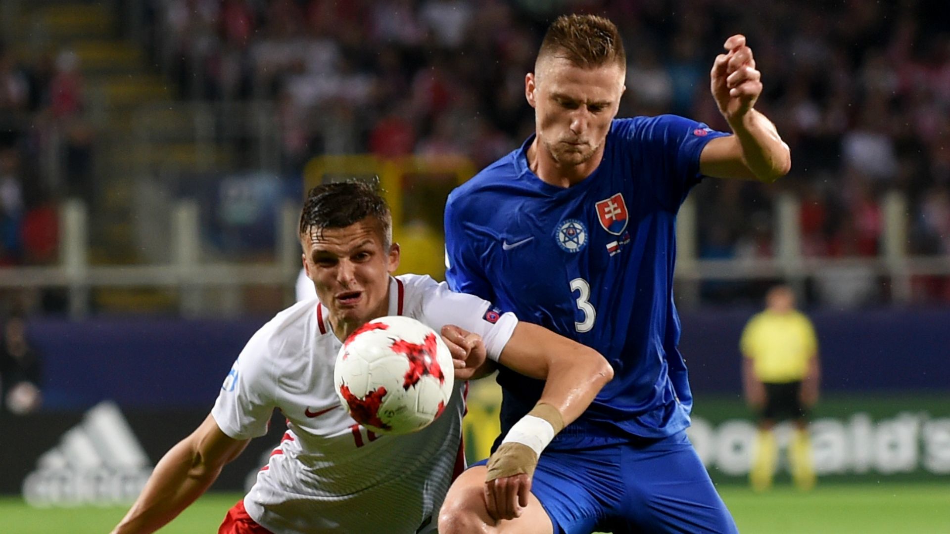 Patryk Lipski Milan Skriniar Poland Slovakia UEFA U21 Championship