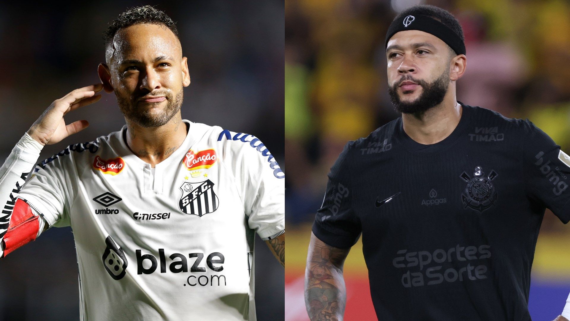 Neymar Depay Santos Corinthians
