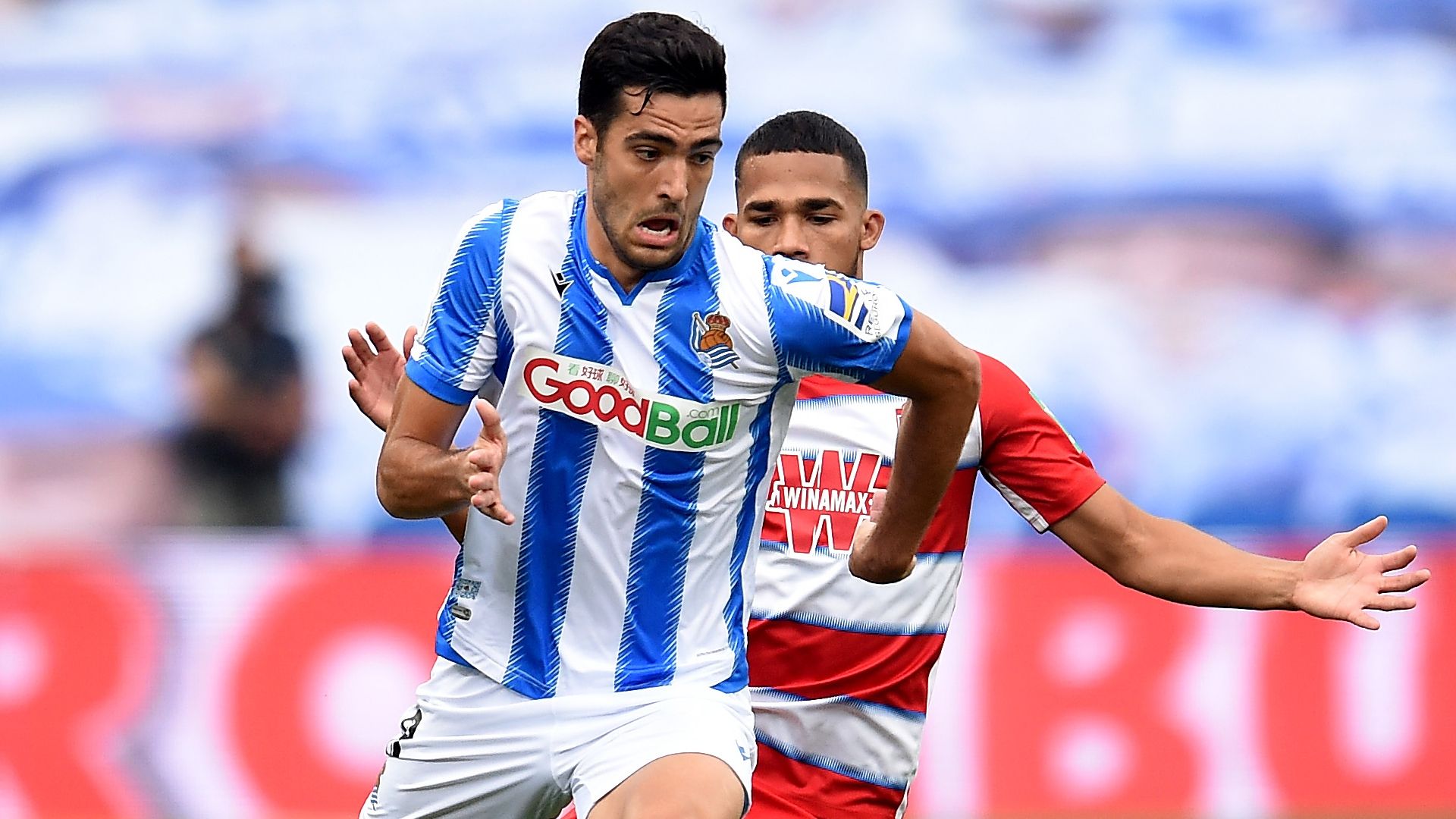 Mikel Merino y Yangel Herrera, en el Real Sociedad vs. Granada