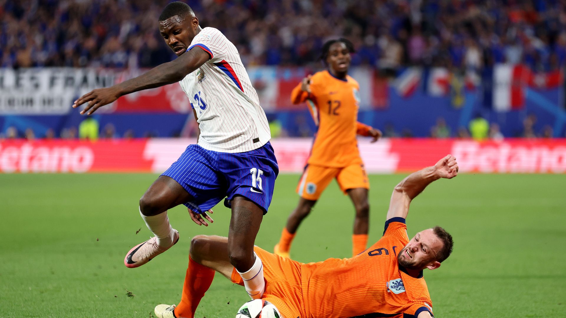 Marcus Thuram Stefan De Vrij Netherlands France Euro 2024 21062024