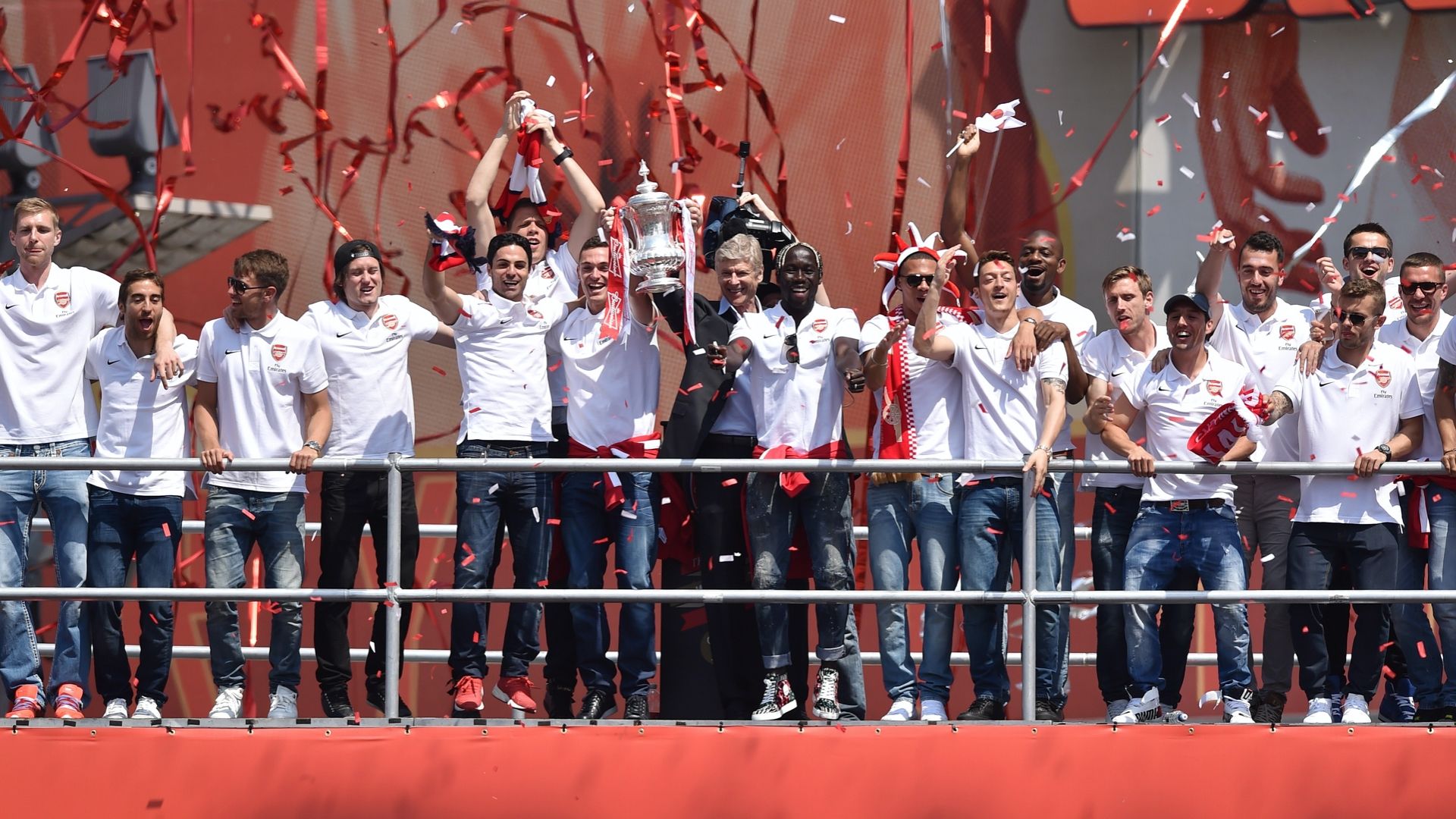 Arsenal FA Cup 2014 parade