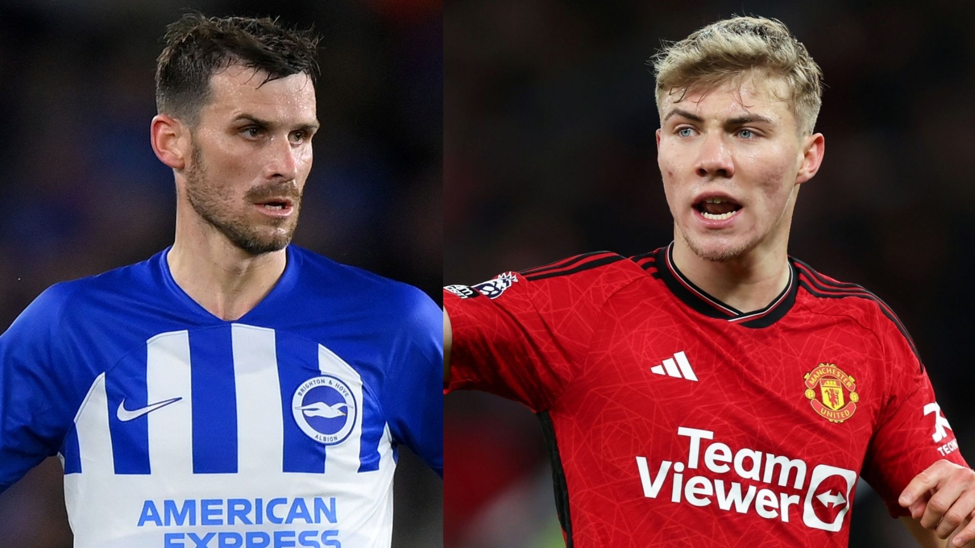 Pascal Gross Brighton Rasmus Hojlund Man United