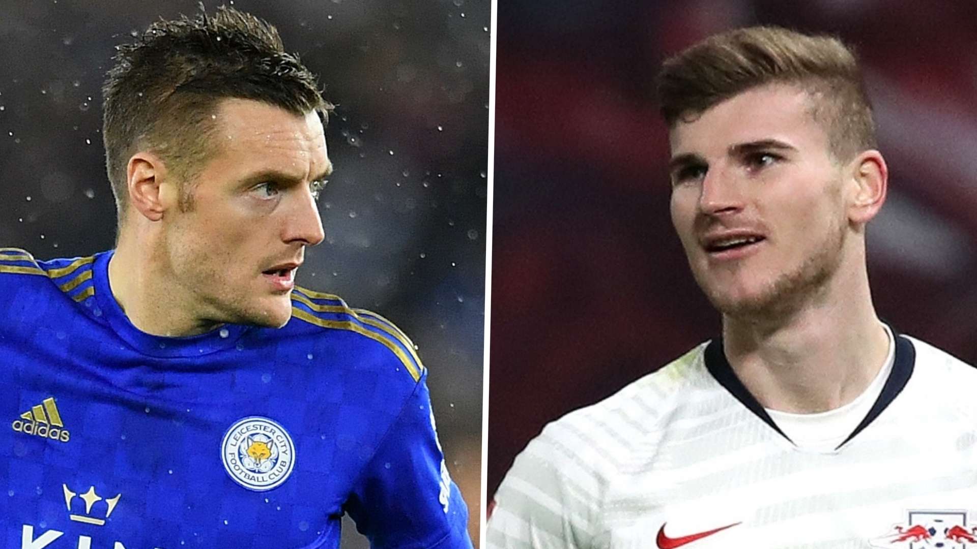 Jamie Vardy.- Timo Werner