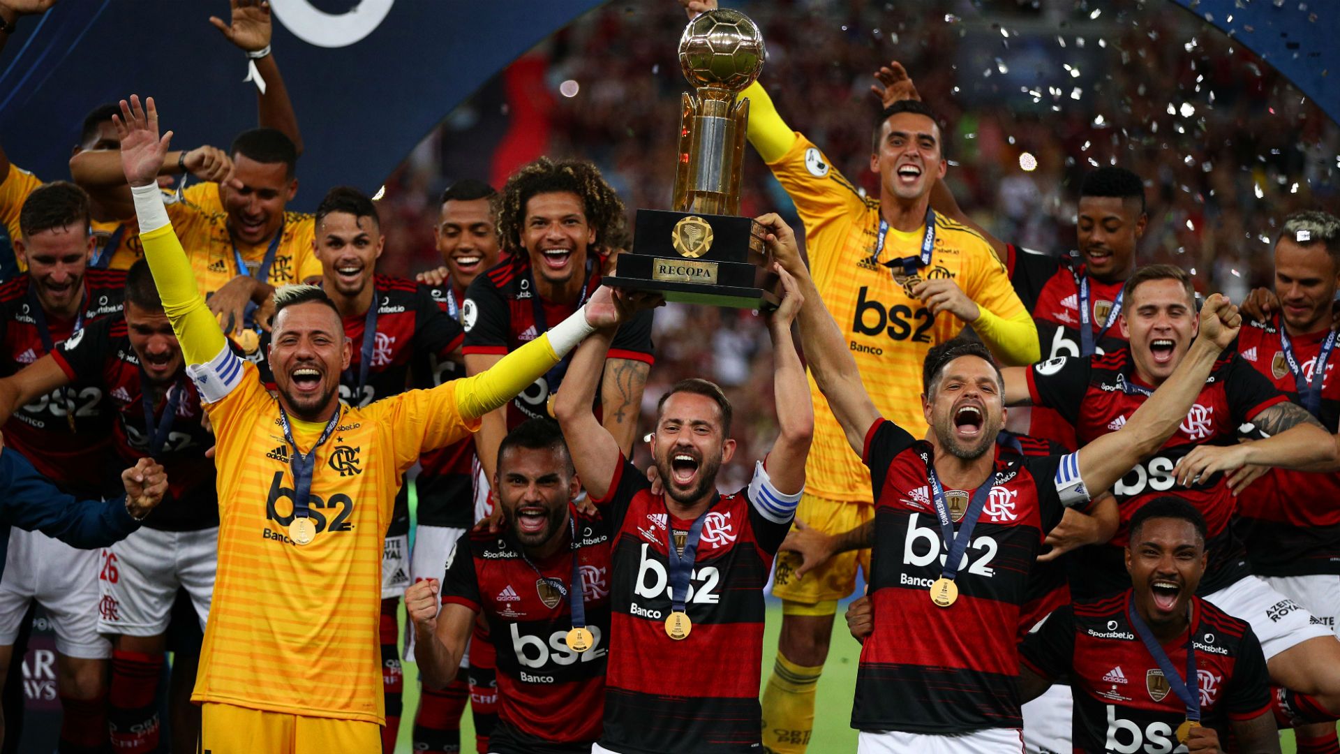 Diego Ribas Alves Everton Ribeiro Flamengo Del Valle Recopa 27 02 2020