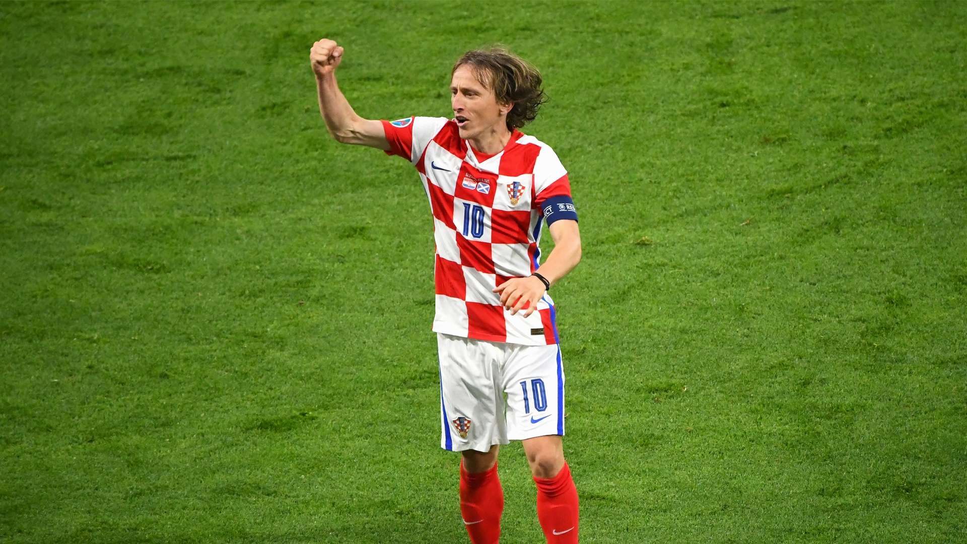 Kroatien Luka Modric jubeln em 2021