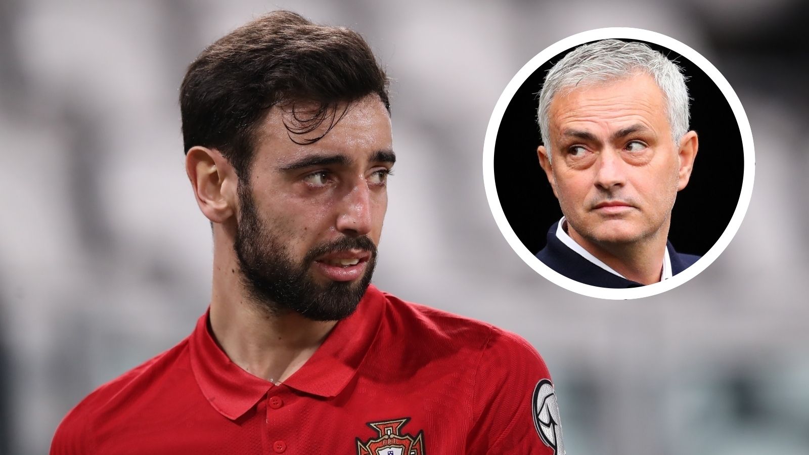 Bruno Fernandes & Jose Mourinho