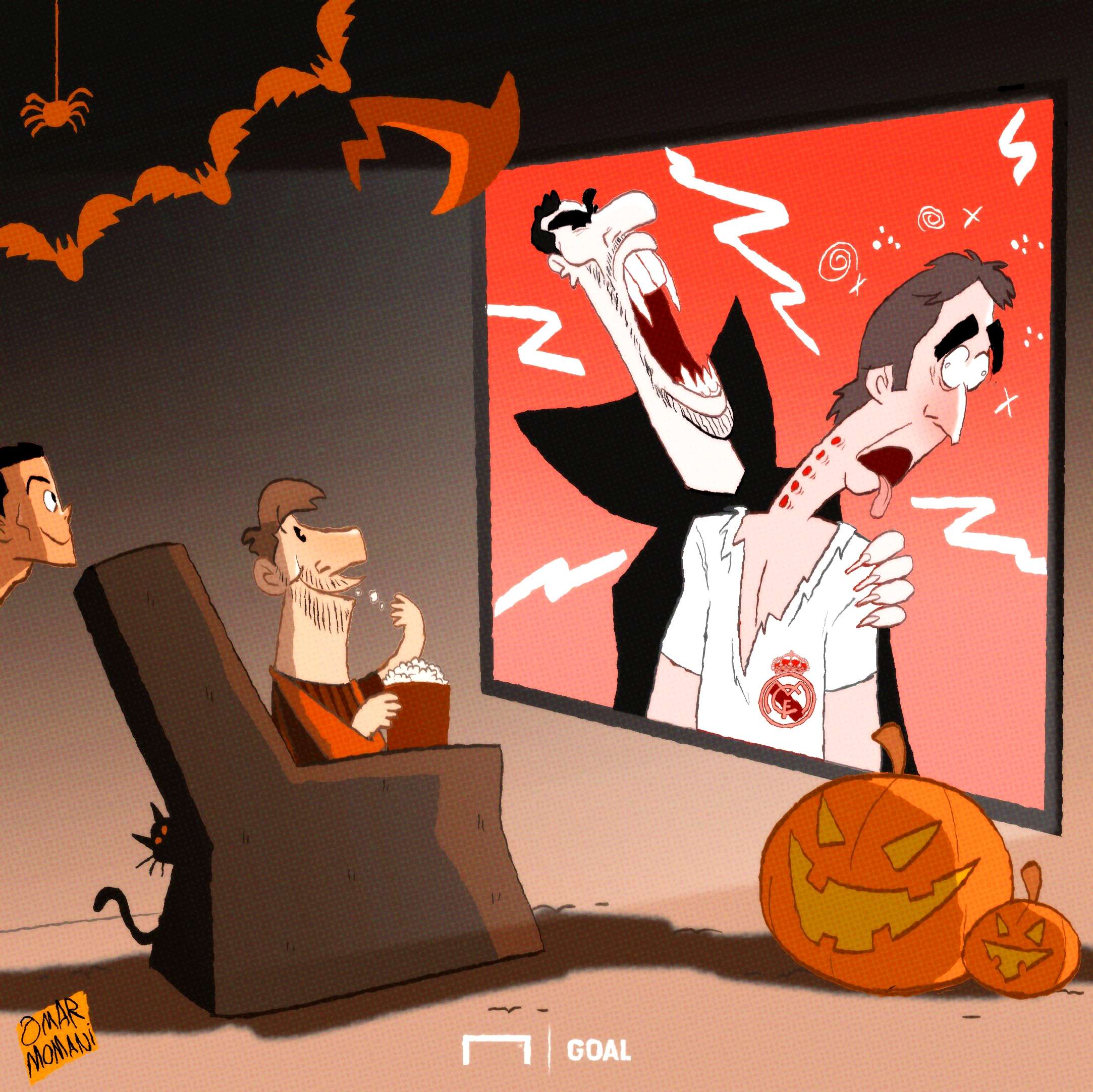 Cartoon Suarez horror show 10 29 18