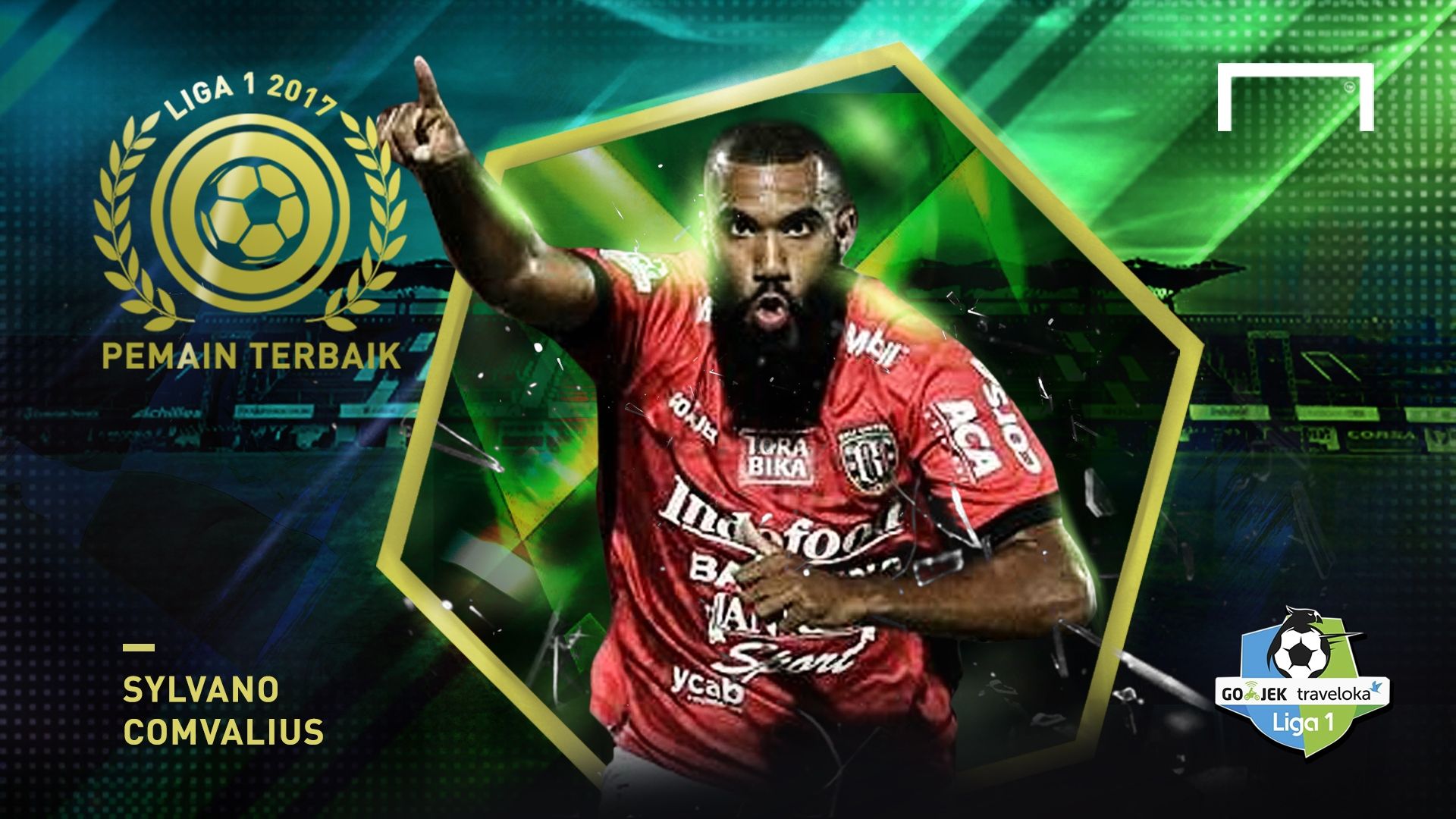 Pemain Terbaik Liga 1 2017- Sylvano Comvalius