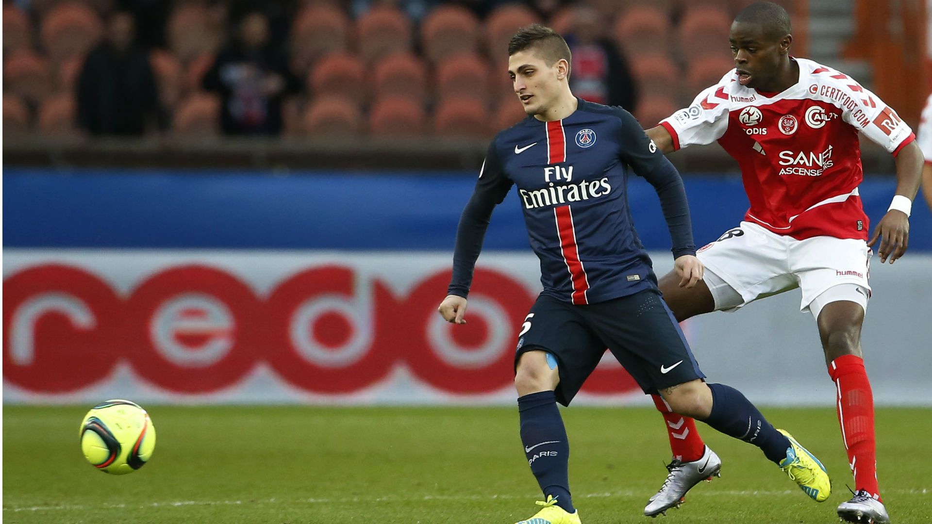 Marco Verratti Prince Oniangue Paris SG Reims Ligue 1 20022016