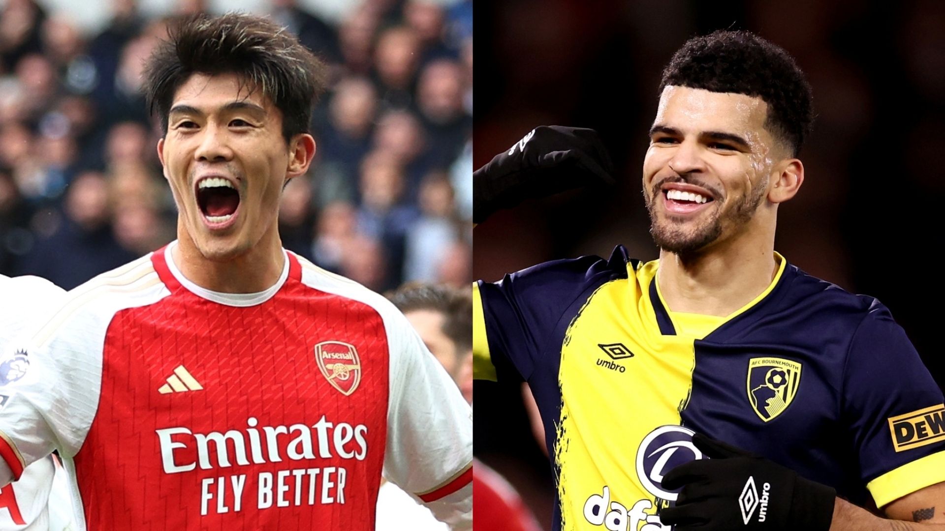 Takehiro Tomiyasu Arsenal Dominic Solanke Bournemouth