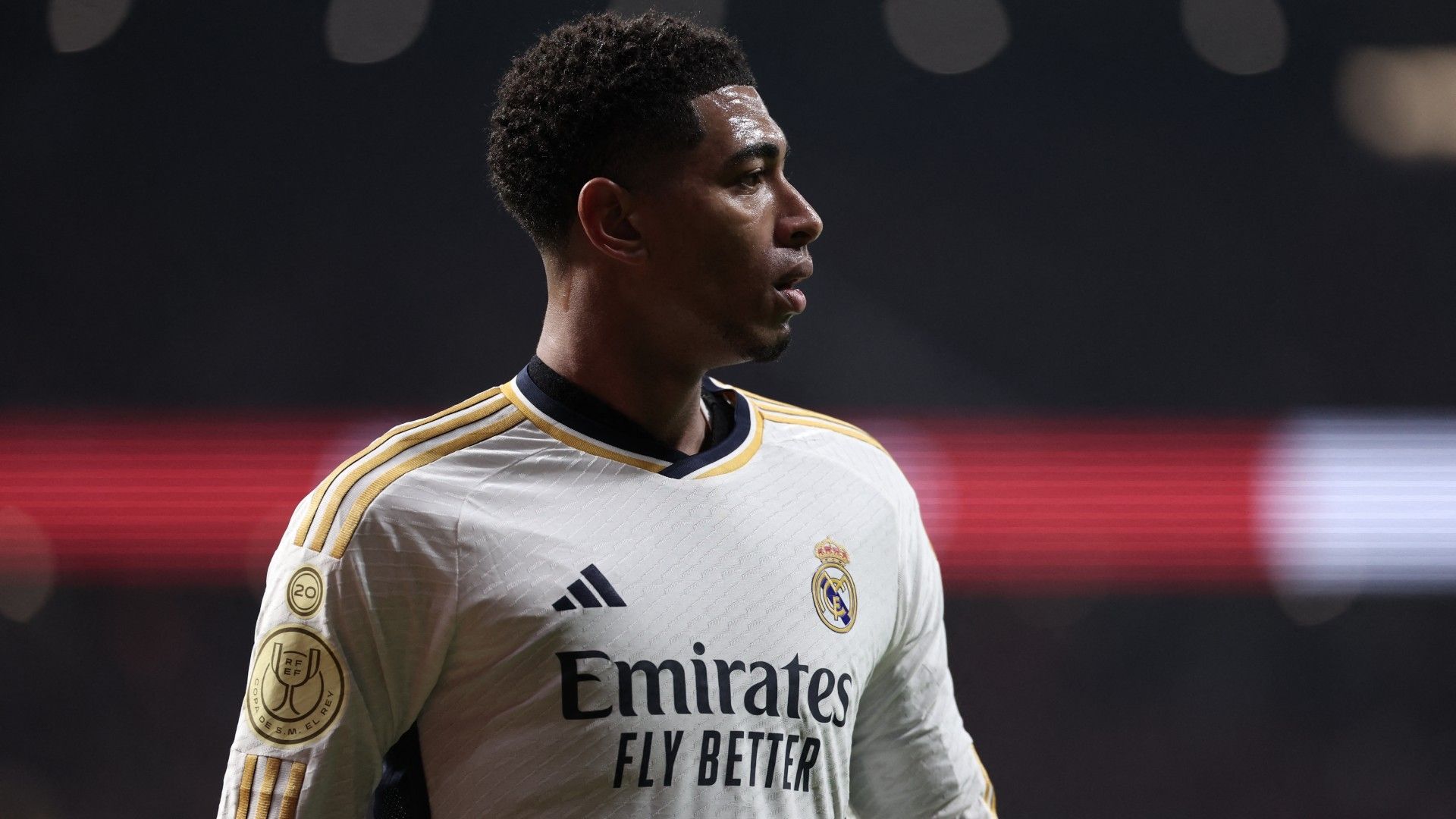 Real Madrid's English midfielder #5 Jude Bellingham