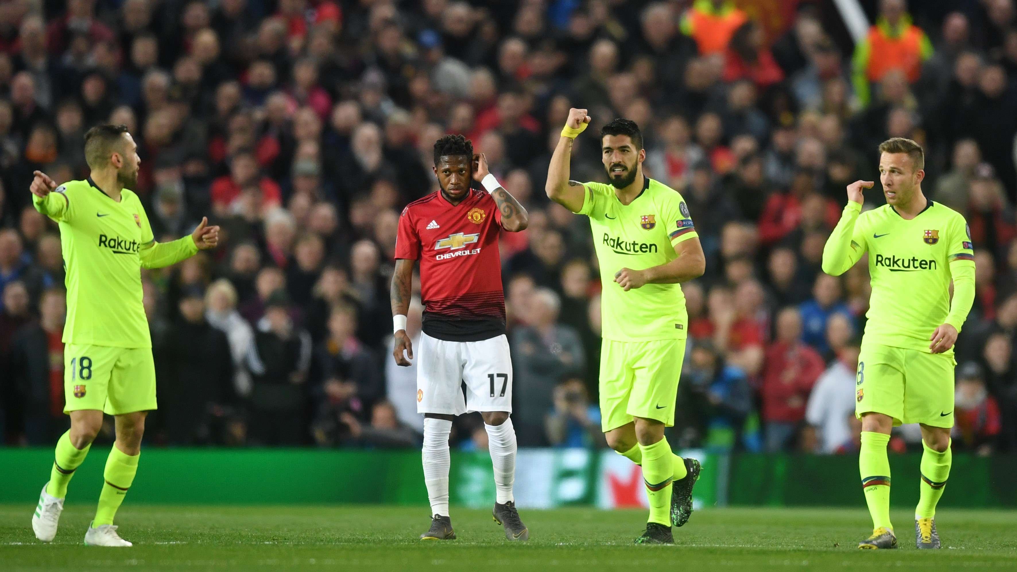 Lionel Messi Luis Suarez Manchester United Barcelona UCL 10042019