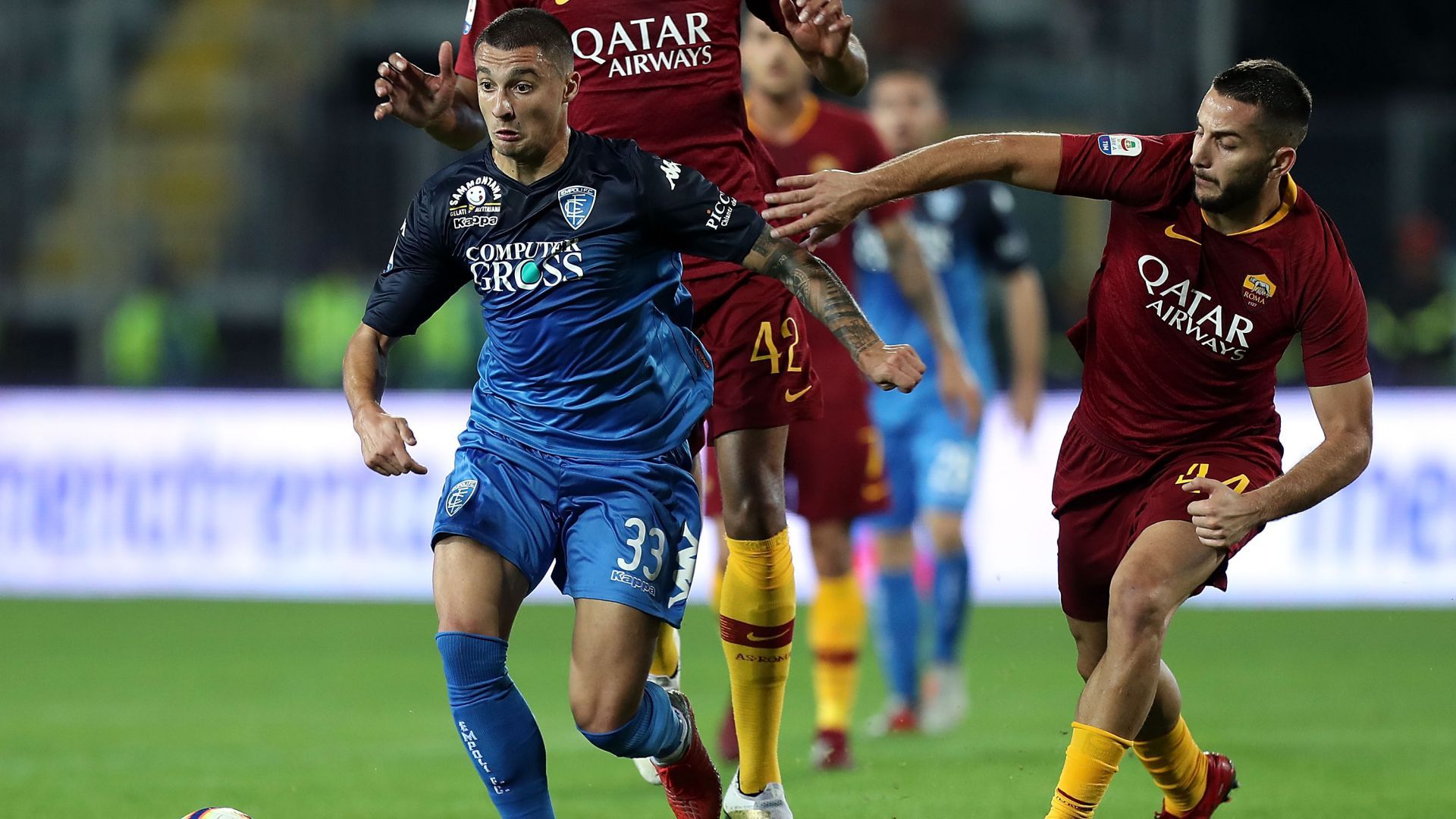 Rade Krunic Kostas Manolas Empoli Roma