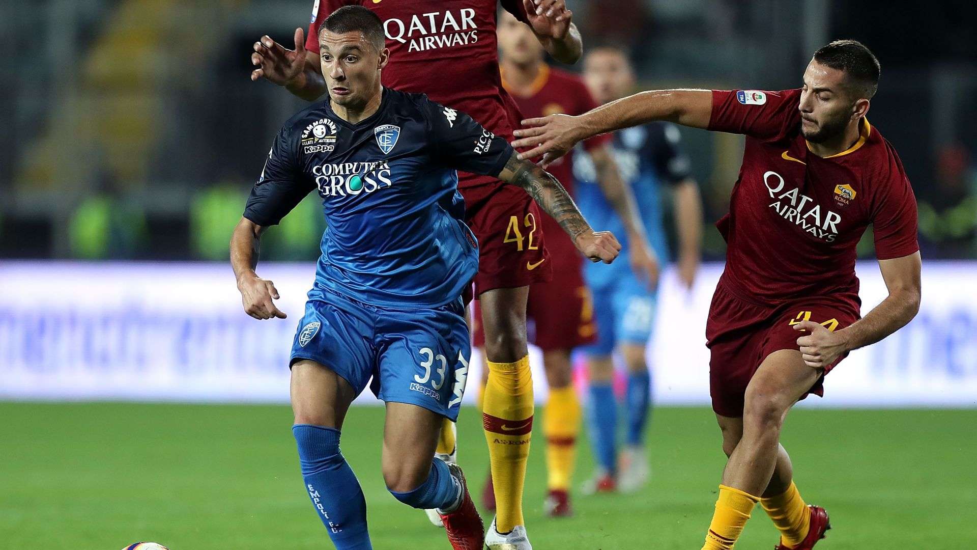 Rade Krunic Kostas Manolas Empoli Roma
