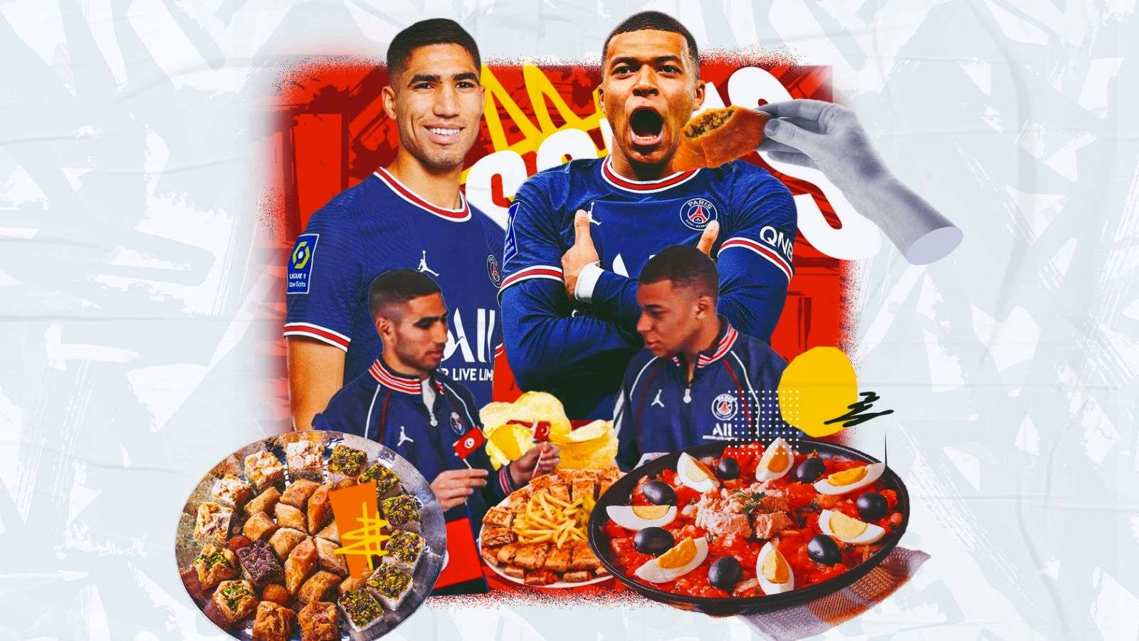 Goal Food - Hakimi & Mbappe