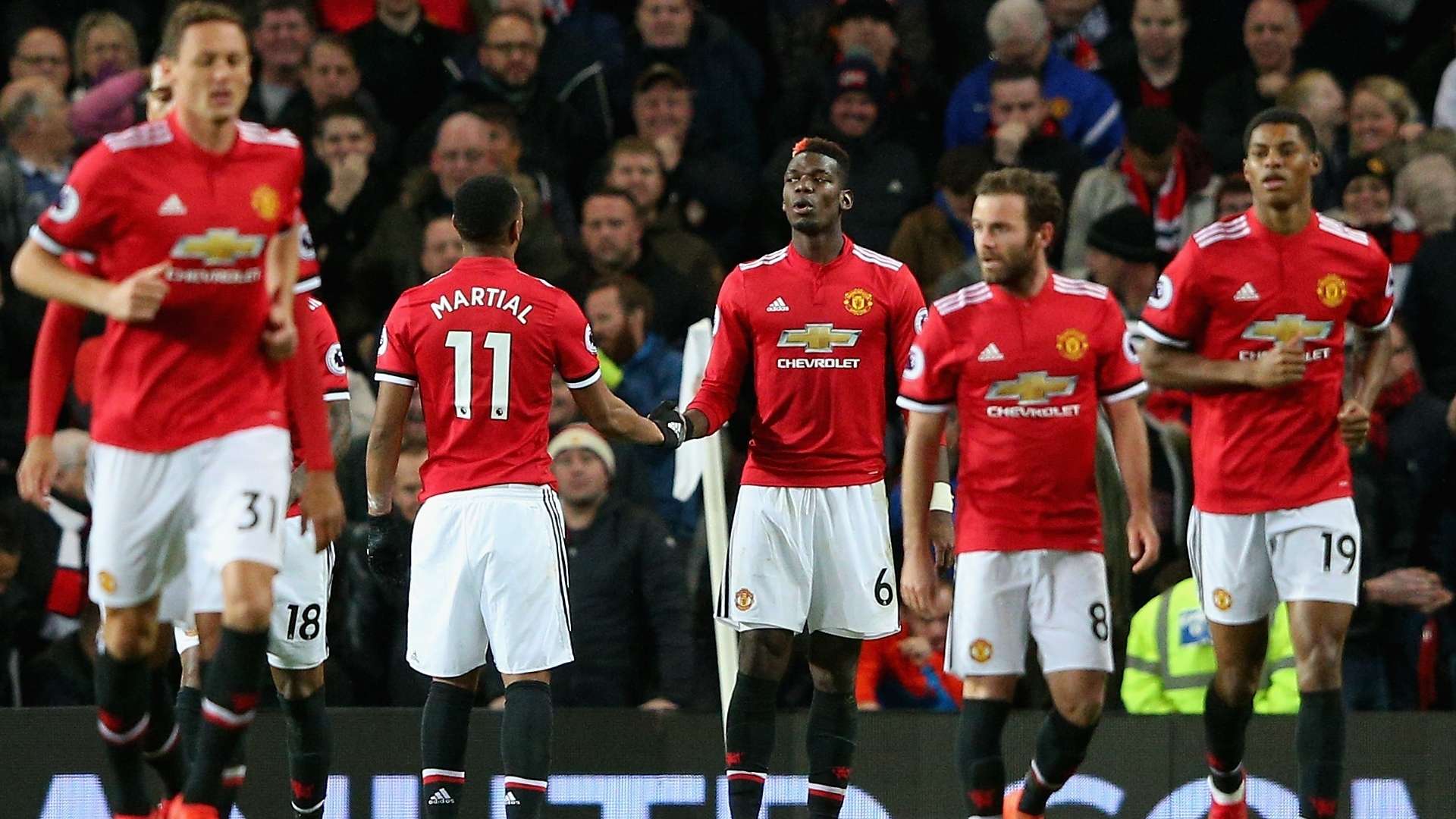 Manchester United celebrate vs Newcastle