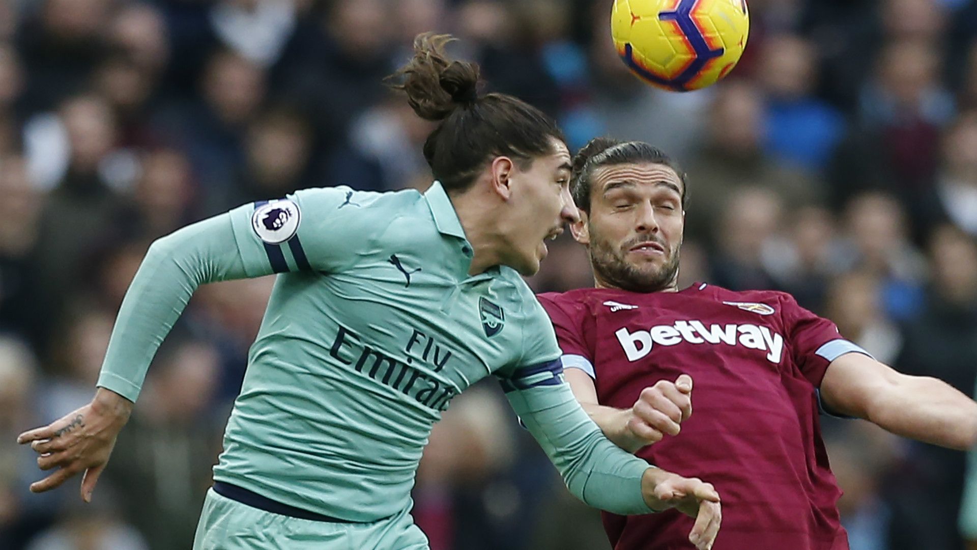 HECTOR BELLERIN ARSENAL ANDY CARROLL WEST HAM PREMIER LEAGUE 12012019