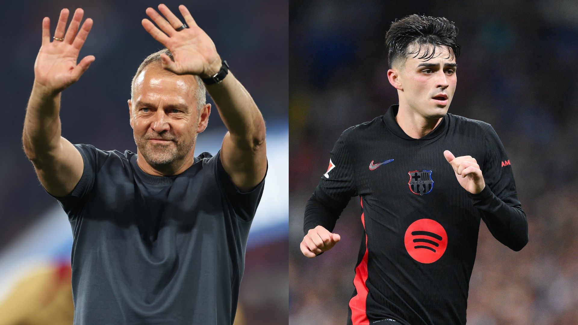 Hansi Flick and Pedri