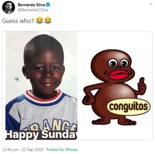 Bernardo Silva Tweet Mendy