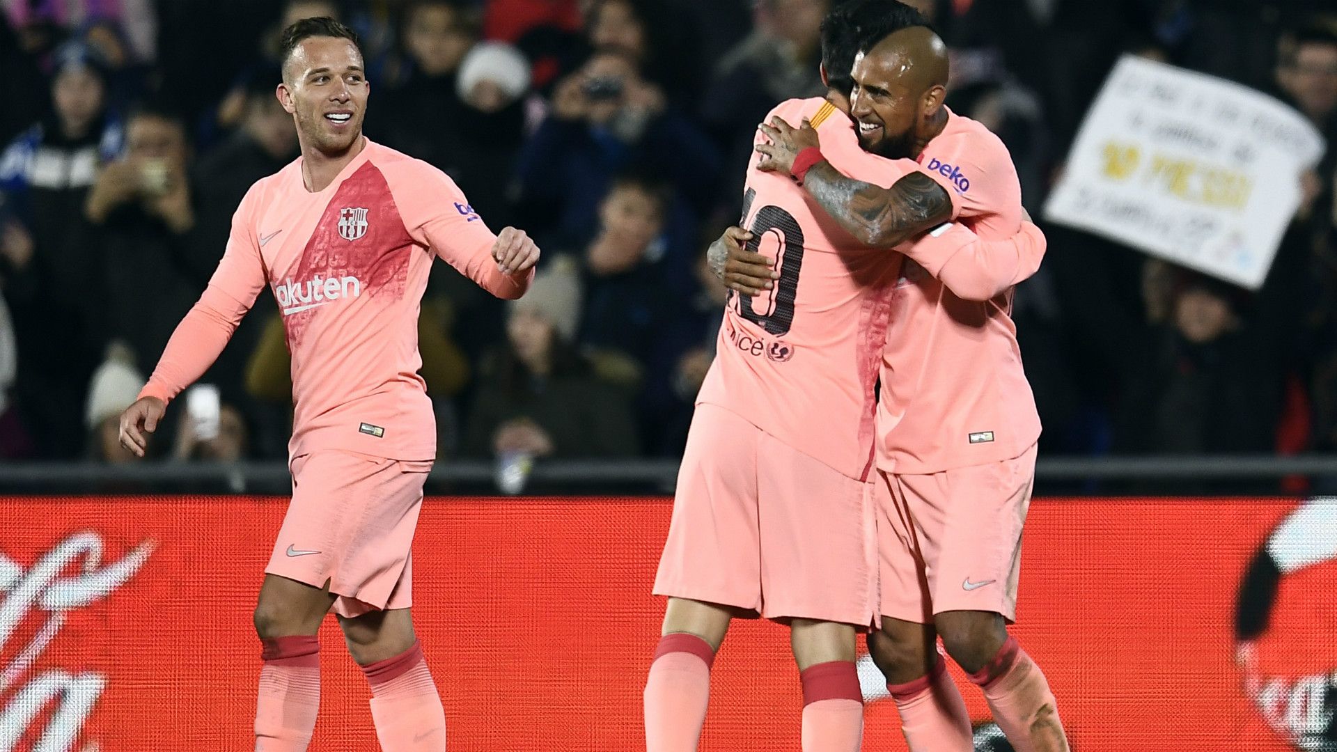 ARTHUR MELO ARTURO VIDAL MESSI GETAFE BARCELONA