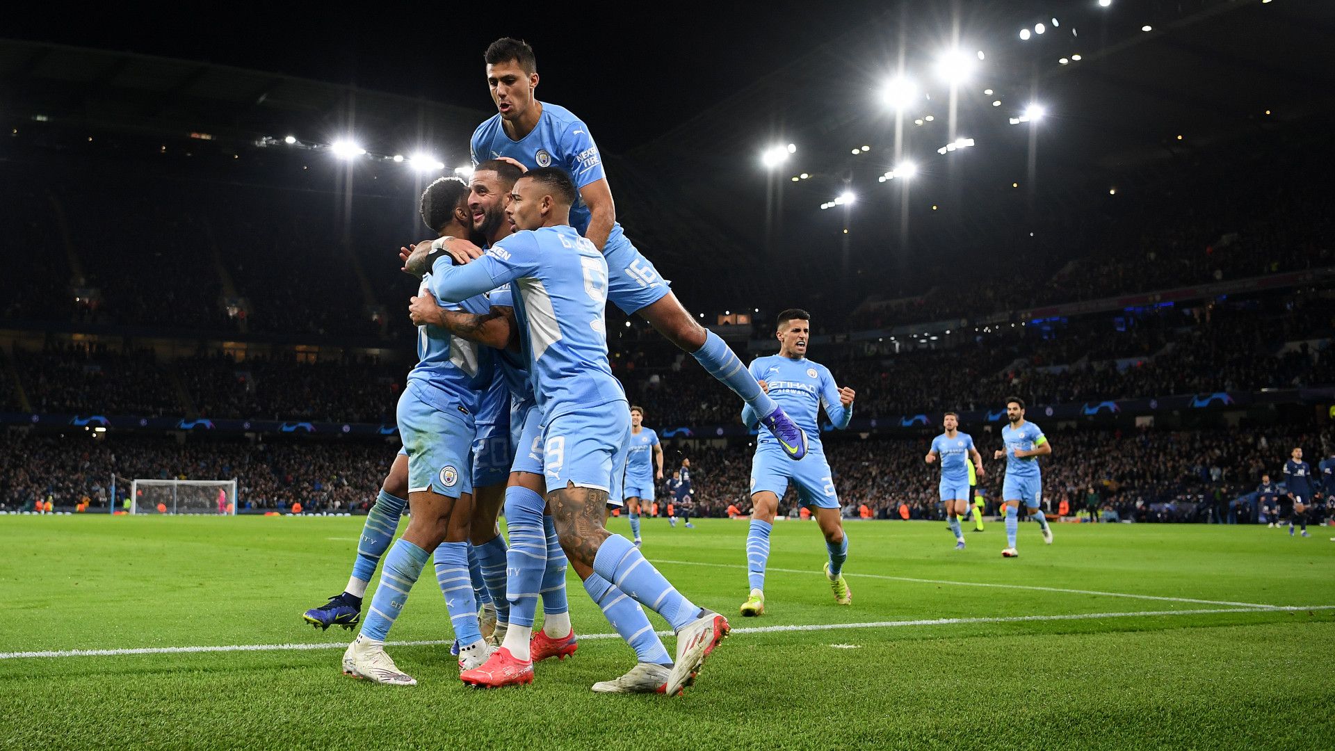 Manchester City PSG celebration Champions League